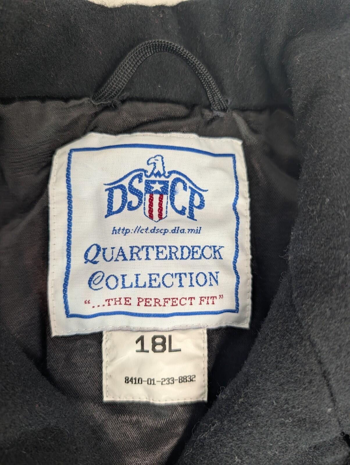 Dsptch DSCP Quarterdeck Women's Wool Navy Coat 18L Military USN Size XXL / US 16-18 / IT 52-54 - 2 Thumbnail