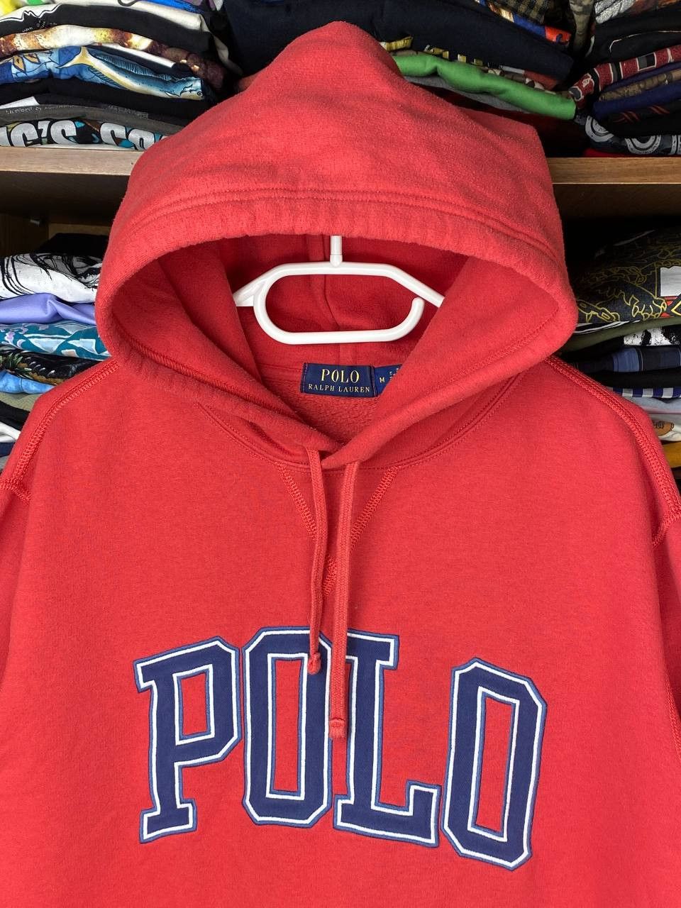 Polo Ralph Lauren × Vintage Polo Ralph Lauren Spellout Hoodie Size US M / EU 48-50 / 2 - 4 Thumbnail