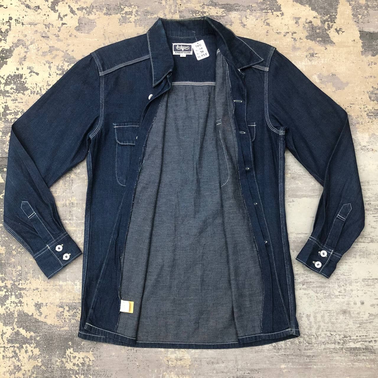 Japanese Brand × Vintage T471 VTG BOBSON DENIM SHIRTS Size US M / EU 48-50 / 2 - 3 Thumbnail
