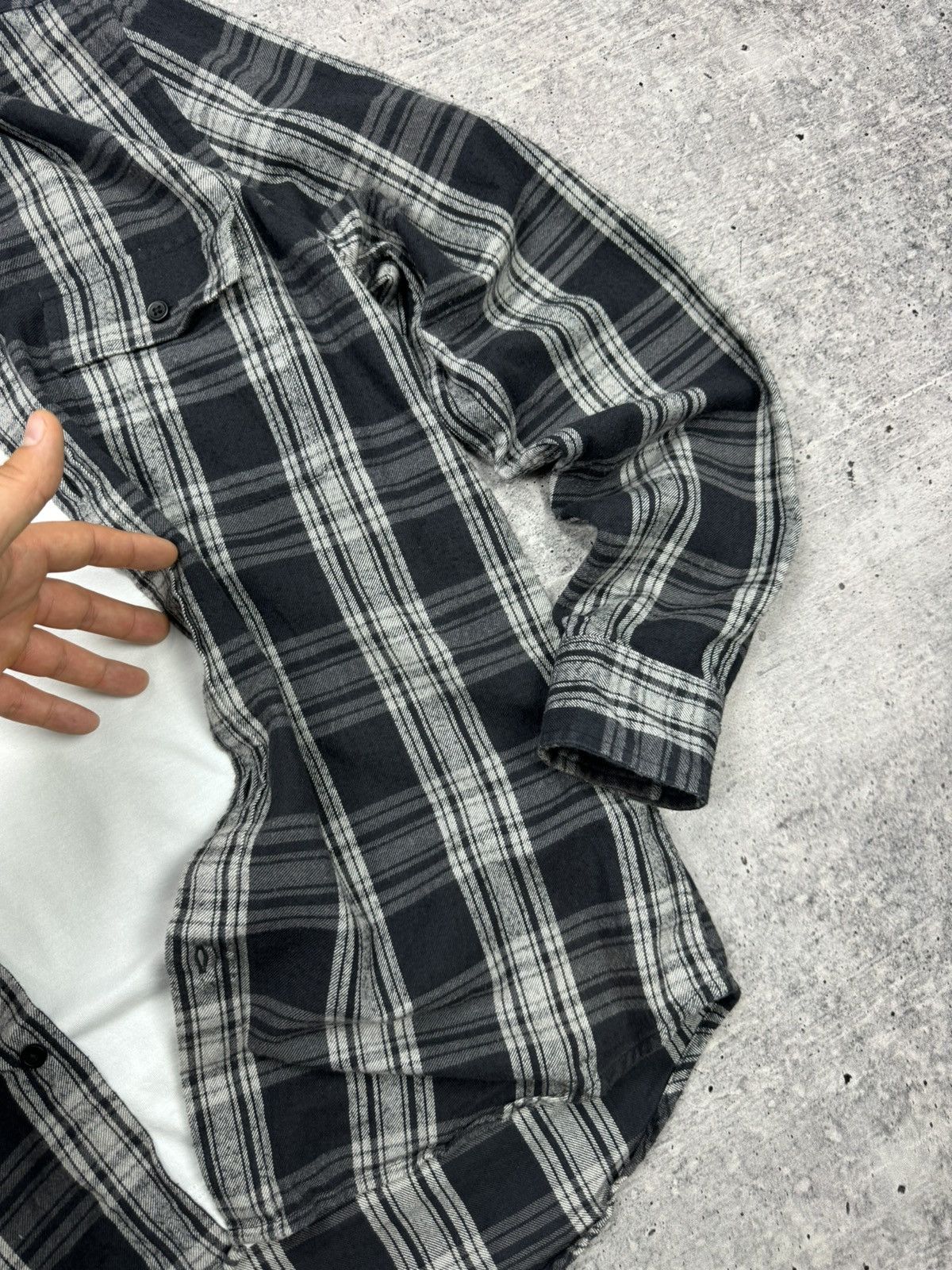 Flannel Vintage Y2K Plaid Flannel Checkered Shirt Travis Scott Style Size US S / EU 44-46 / 1 - 9 Thumbnail