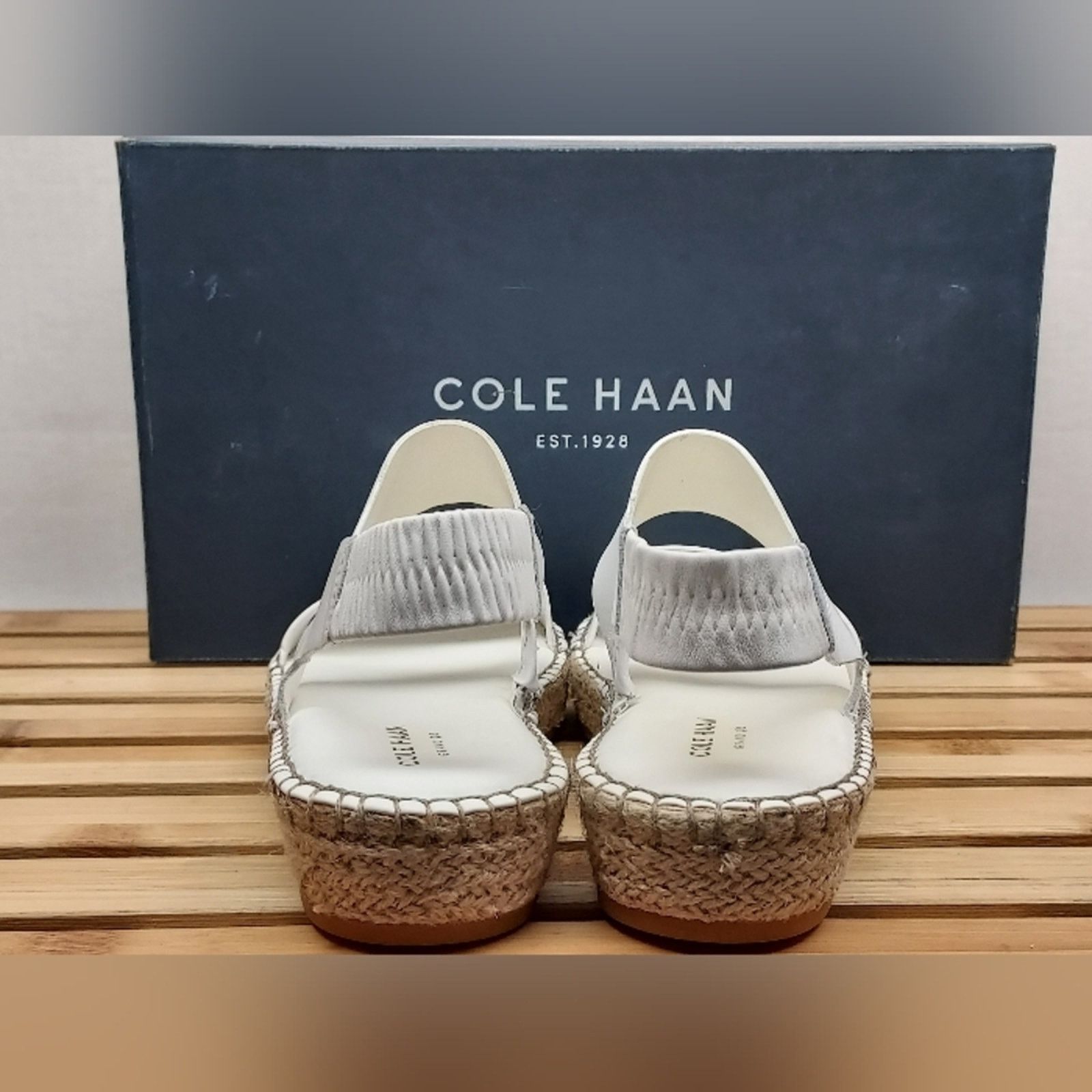 Cole Haan Cole Haan Womens White Cloudfeel Espadrille Sandals Size 6 Size US 6 / IT 36 - 7 Thumbnail