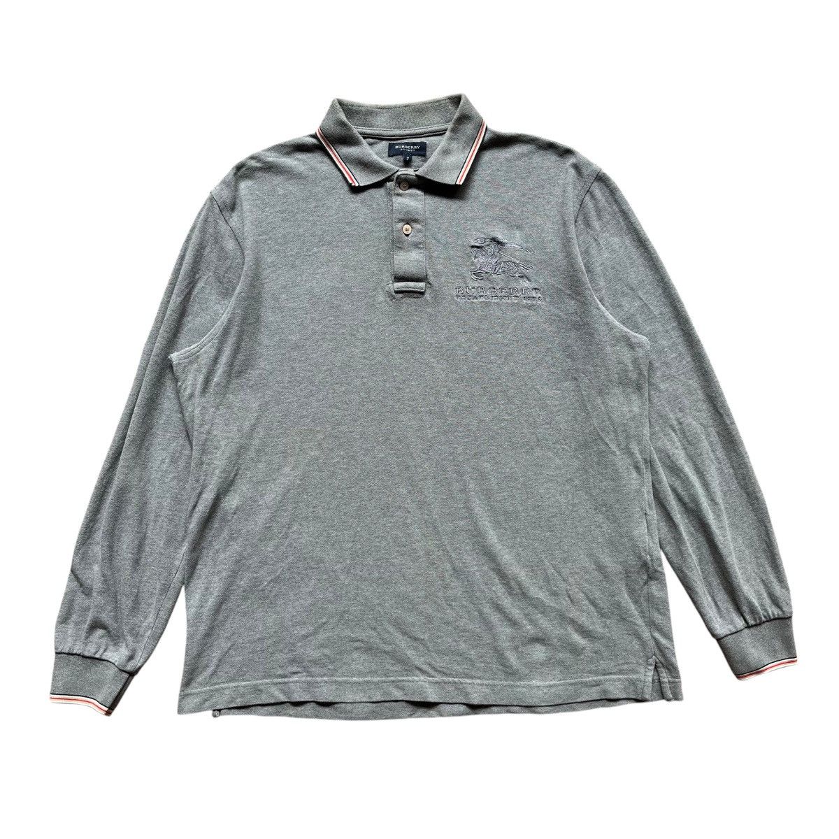 Burberry Burberry Polo Shirt Long Sleeve Size US L / EU 52-54 / 3 - 1 Thumbnail