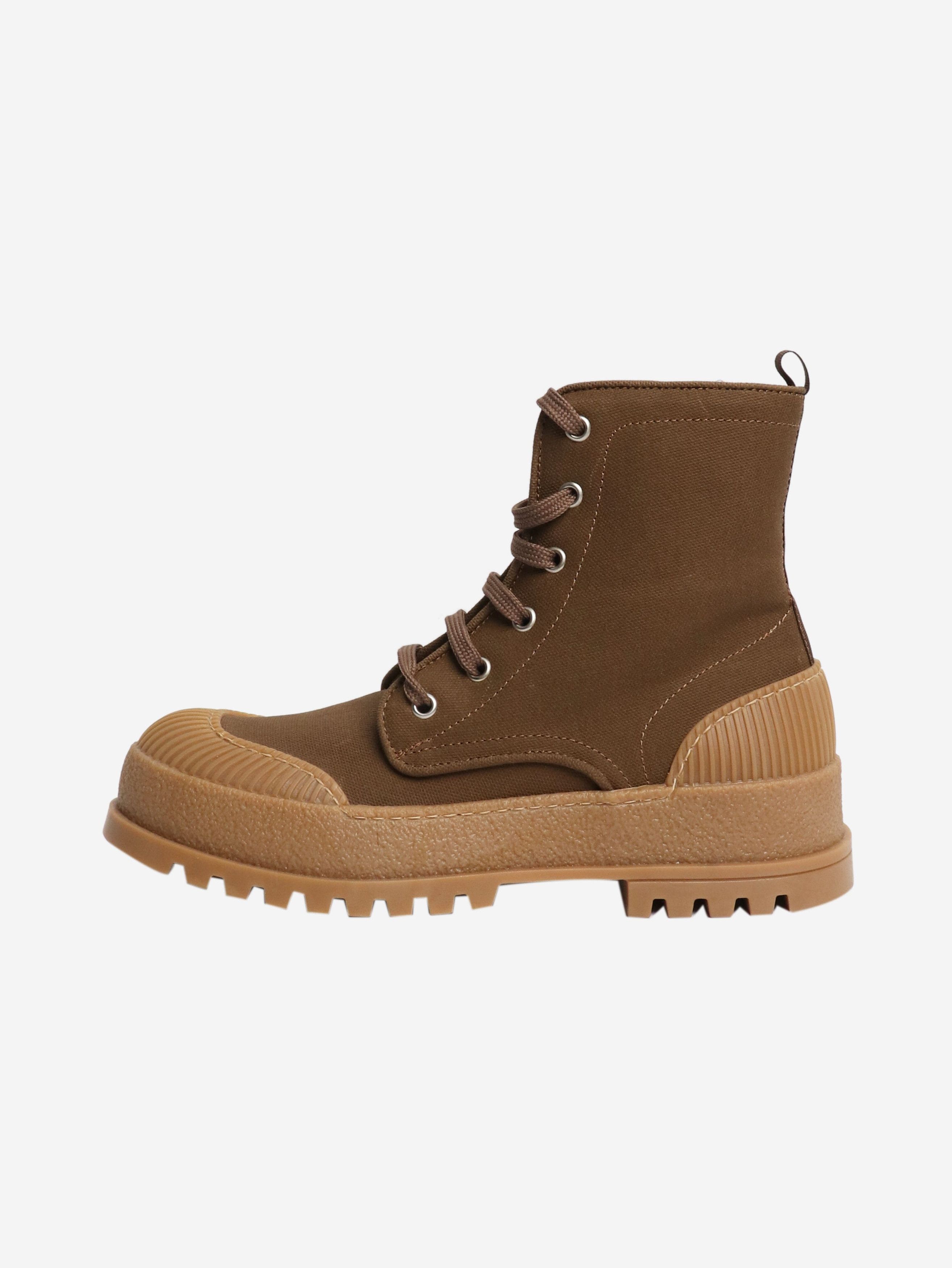Weekend Max Mara Brown canvas ankle boots - EU 38 Size US 7.5 / IT 37.5 - 1 Thumbnail