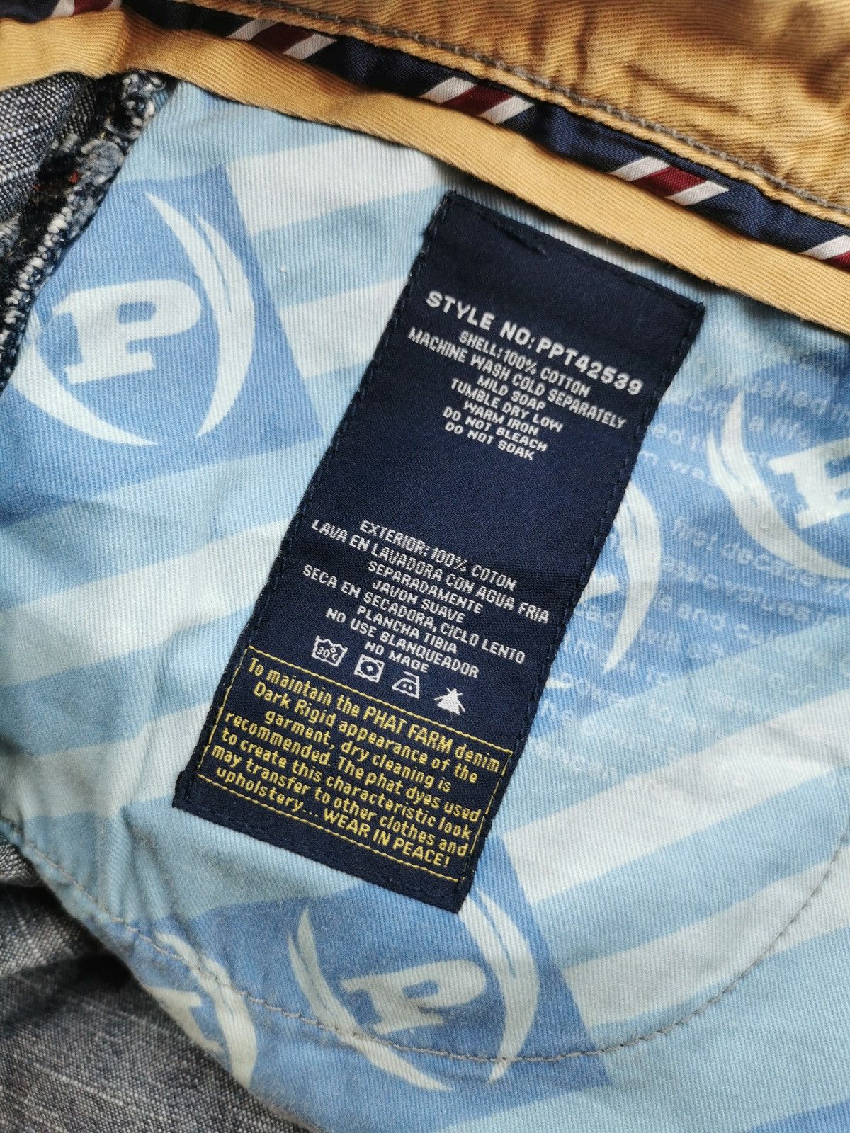 Phat Farm Baggy Vintage Phat Farm Double Knee Denim Jeans Size US 41 - 12 Thumbnail