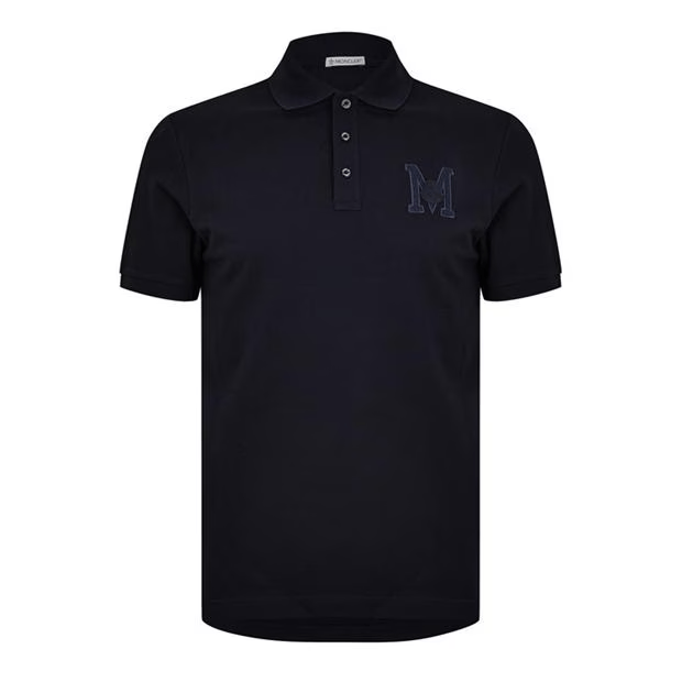Moncler Embroidered Monogram Polo Shirt Size US S / EU 44-46 / 1 - 1 Thumbnail