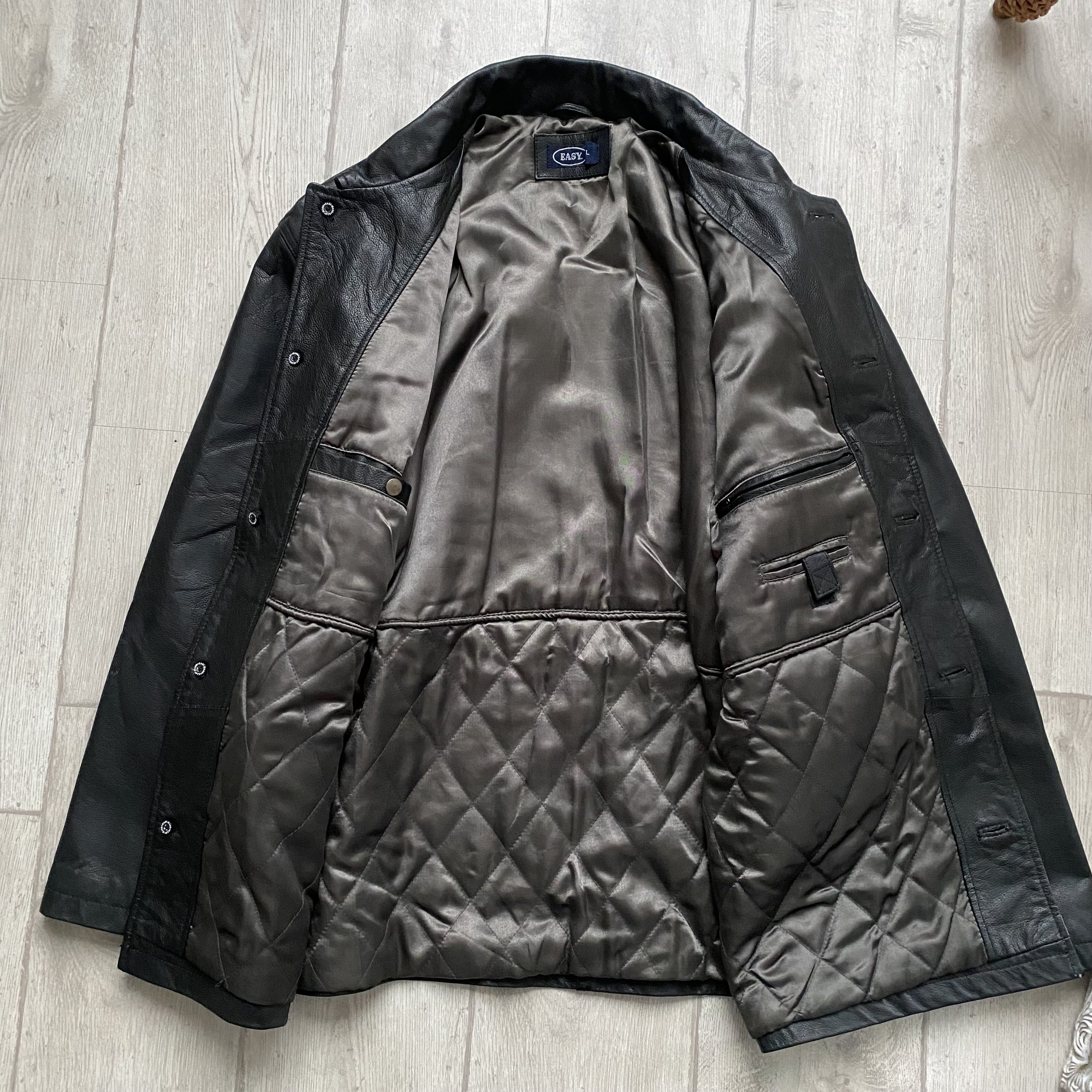 Marlboro Classics Vintage 90s Genuine Leather Jacket USA Balenciaga style Size US L / EU 52-54 / 3 - 9 Thumbnail