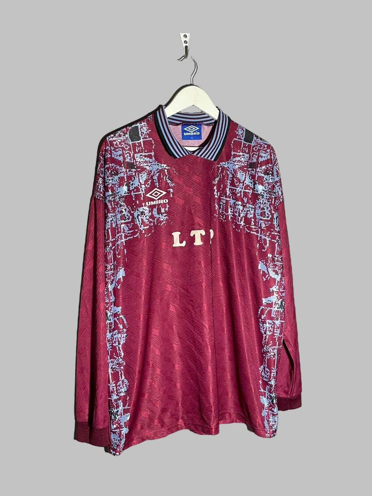 Umbro Vintage Umbro 90’s Long Sleeve Football Soccer Jersey Size US XL / EU 56 / 4 - 2 Thumbnail
