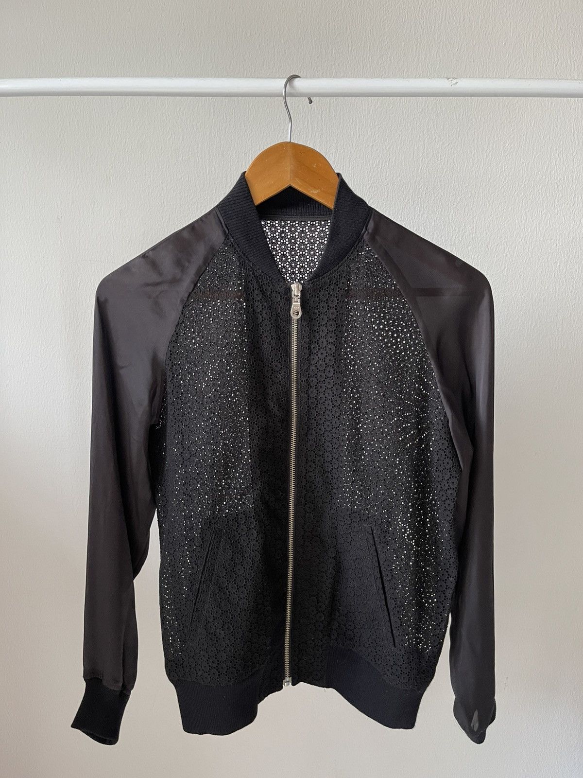 JOHN LAWRENCE SULLIVAN 2000s JohnLawrencesulivan Mesh Bomber Jacket Size US XS / EU 42 / 0 - 2 Thumbnail