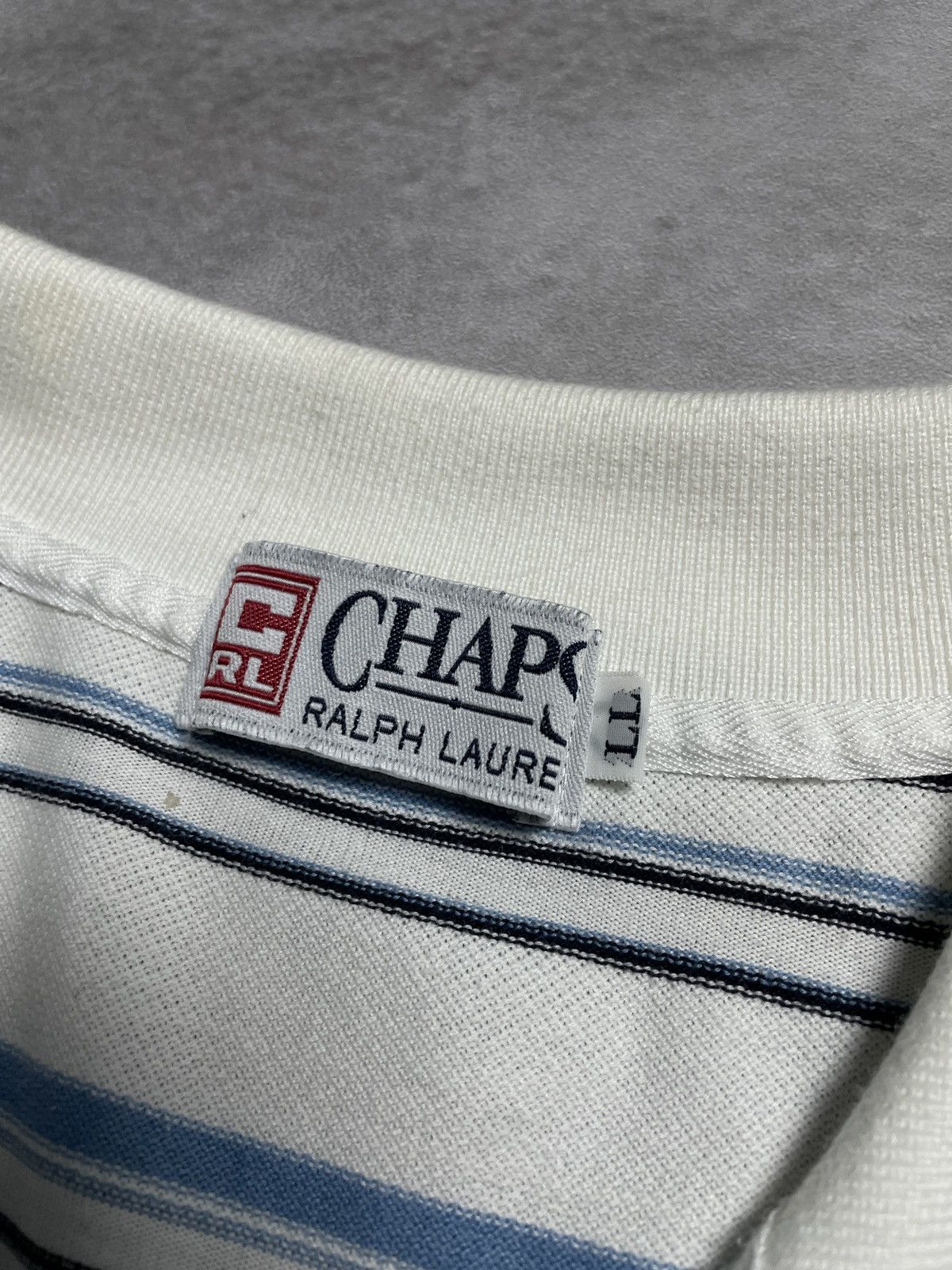 Chaps Ralph Lauren Chaps Ralph Lauren Stripe Polo Size US L / EU 52-54 / 3 - 7 Thumbnail
