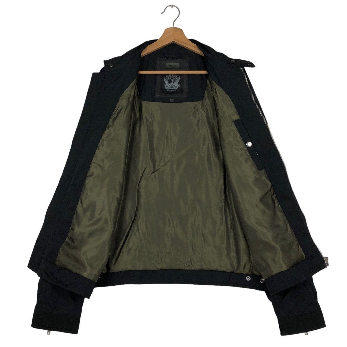 Diesel 🔥Biker Jacket Diesel Zipper Jacket Bondage Parachute Design Size US XXL / EU 58 / 5 - 13 Thumbnail