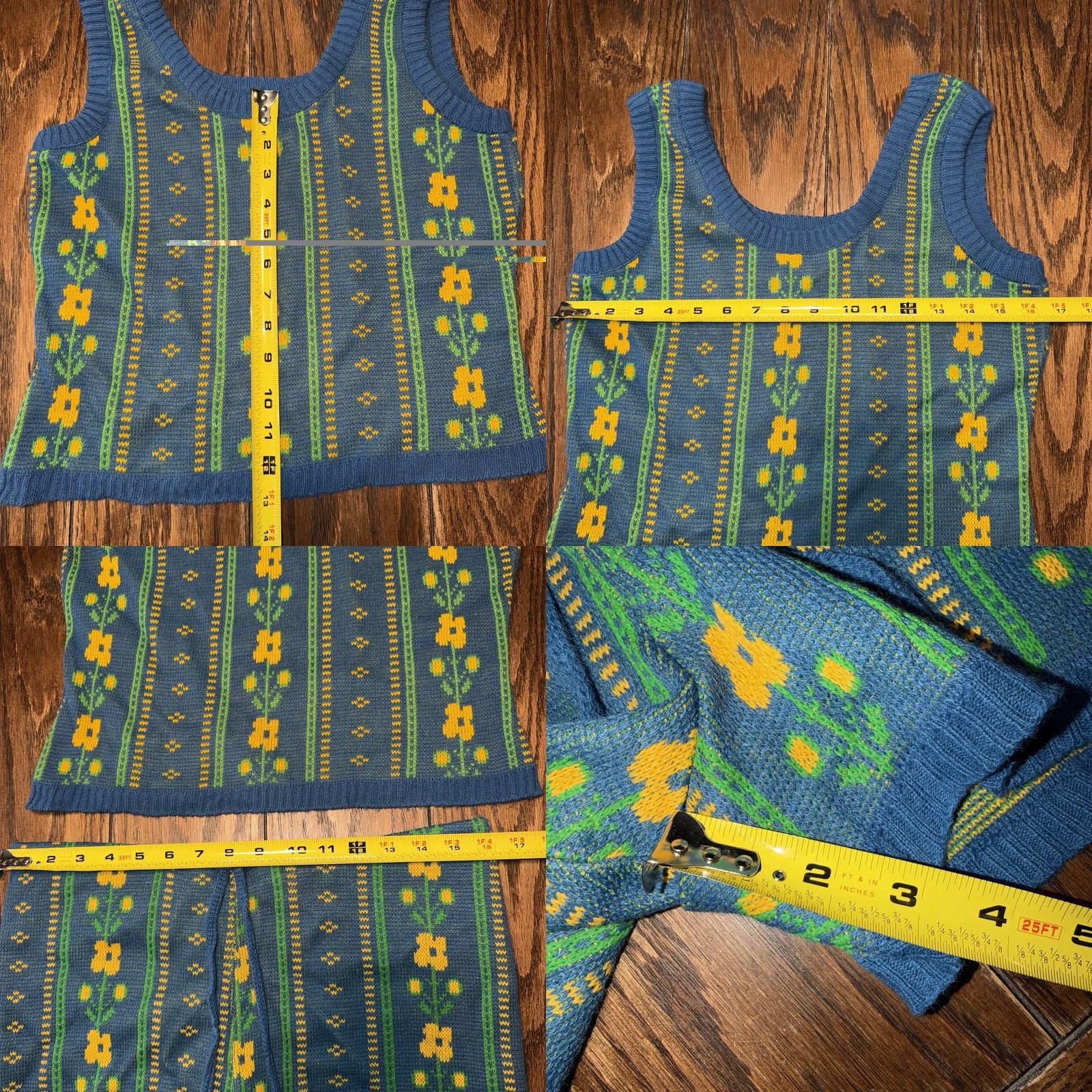 Vintage VINTAGE Charlie's Girls Erika Elias 70s Daisy Outfit Top And High Rise Shorts Size S / US 4 / IT 40 - 8 Thumbnail