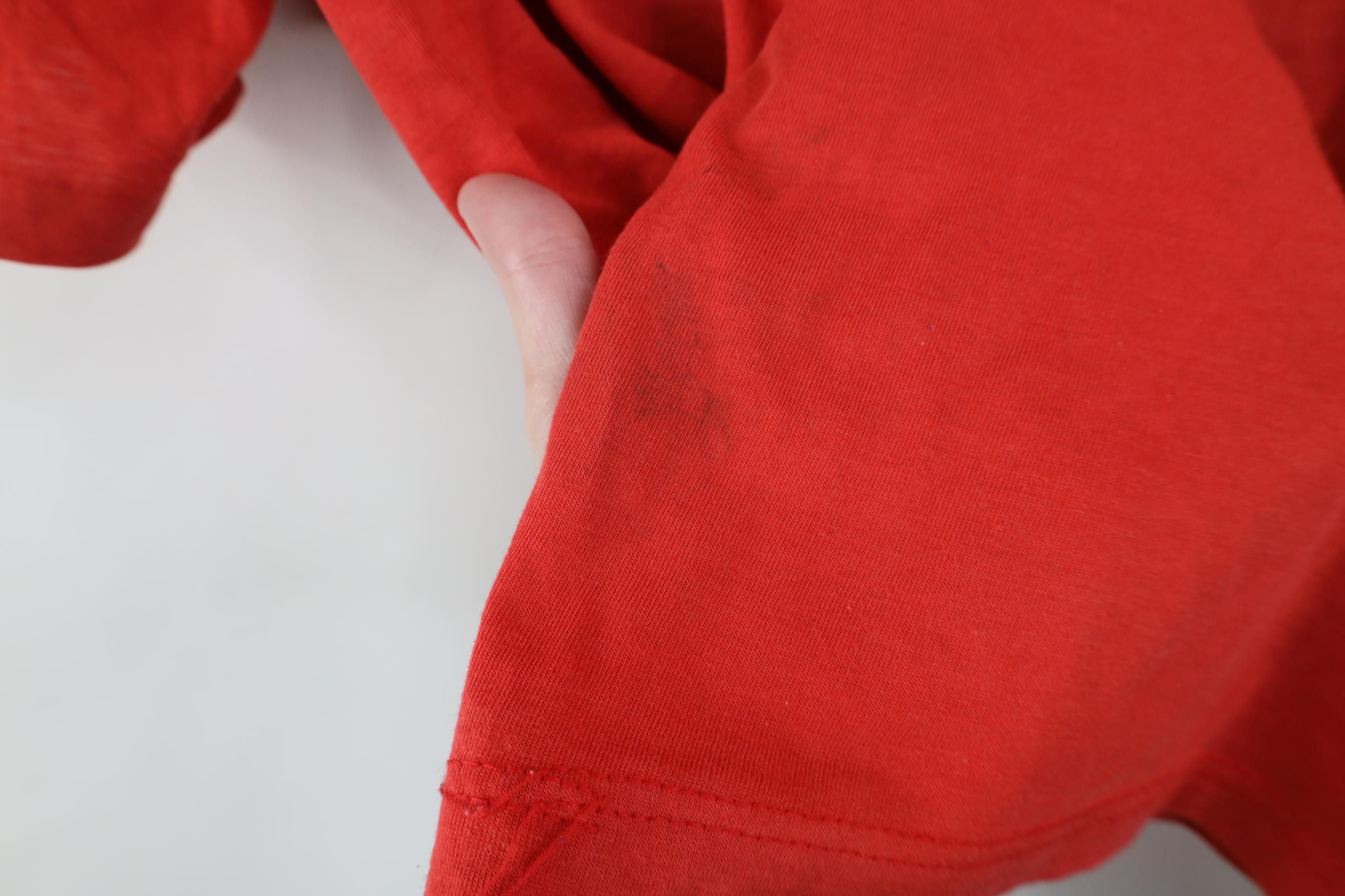 Nike Vintage 70s 80s Nike Thin Spell Out Swoosh T-Shirt Red USA Size US M / EU 48-50 / 2 - 12 Thumbnail