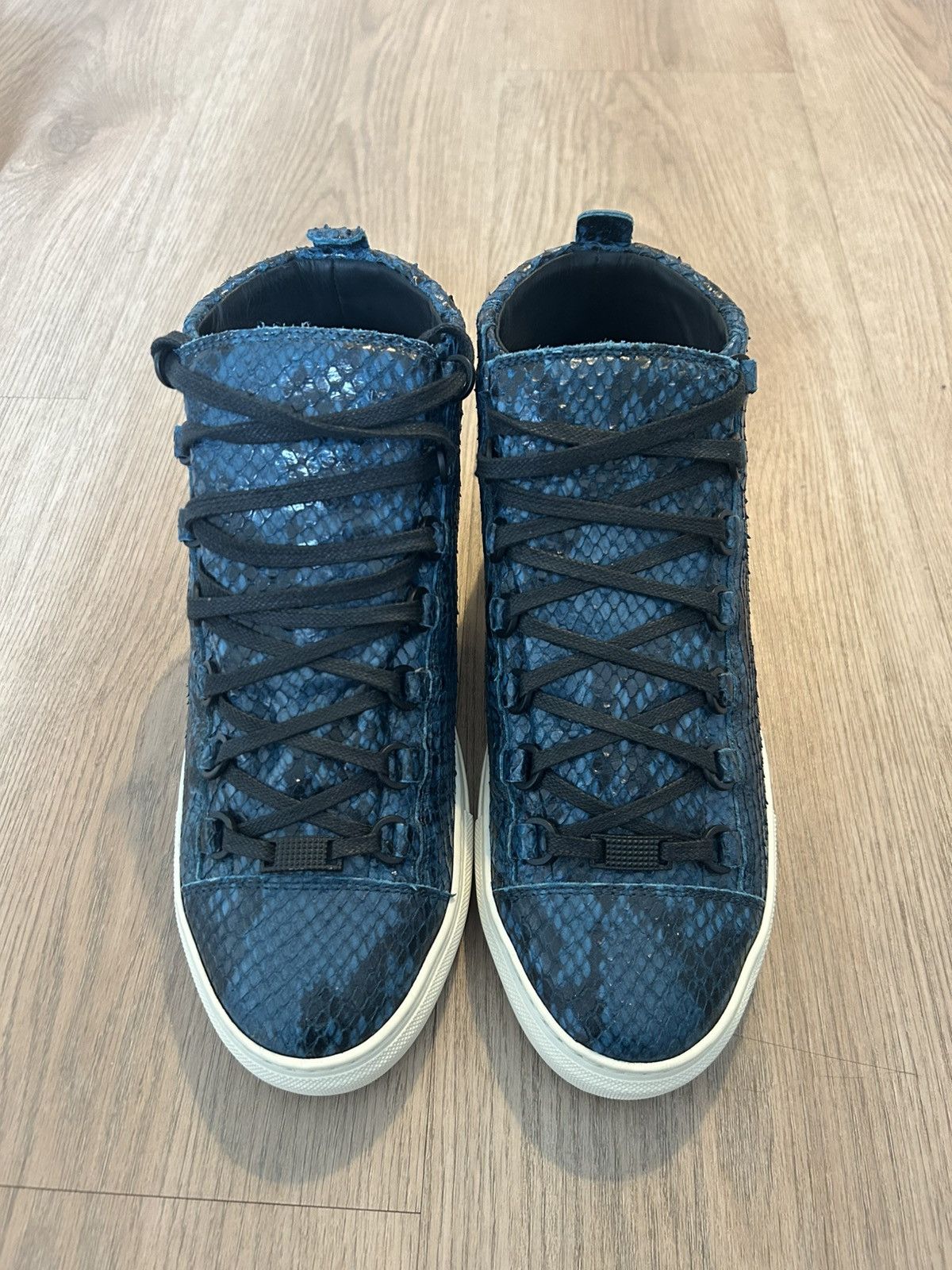 Balenciaga Balenciaga Arena Hightop Python Sneakers Size US 8 / EU 41 - 1 Thumbnail