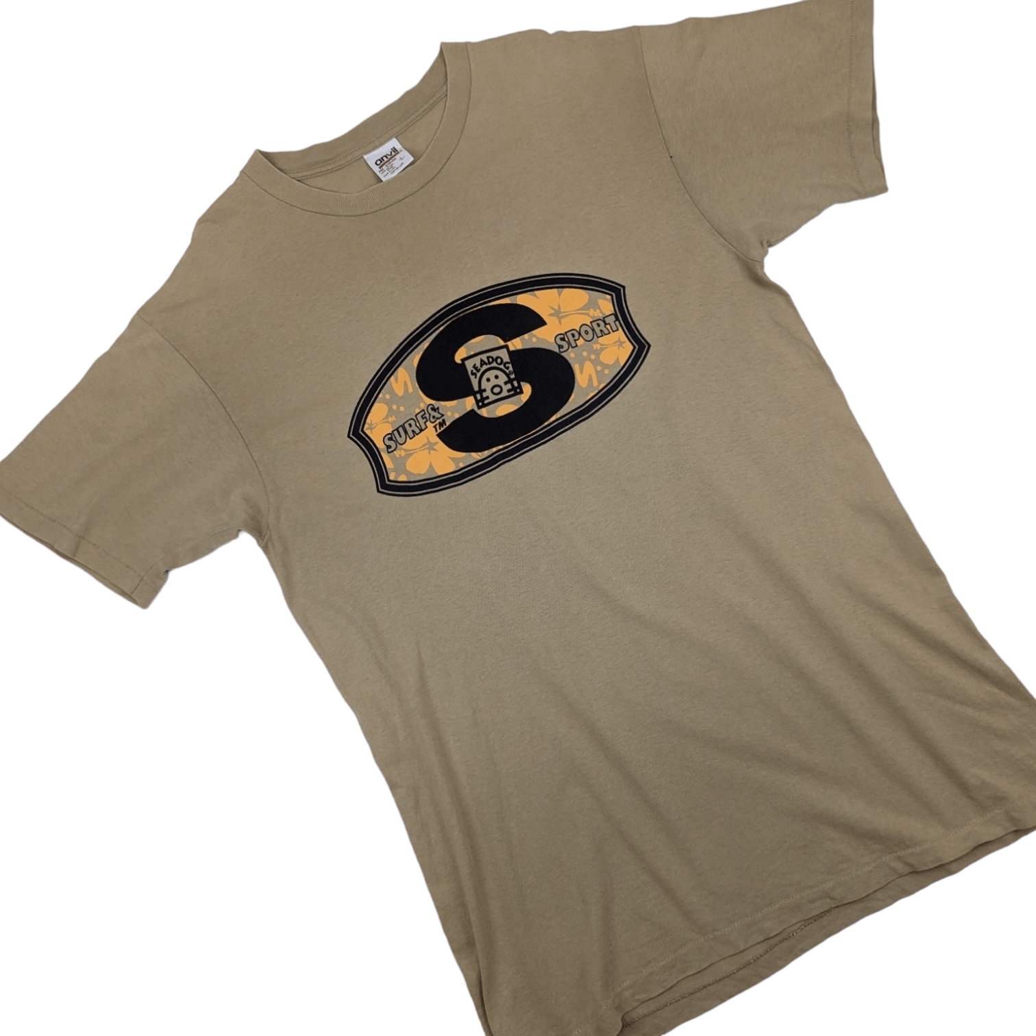 Anvil Vintage SEA DOG SURF Box Logo T-Shirt Single Stitches Tee Size US L / EU 52-54 / 3 - 3 Thumbnail