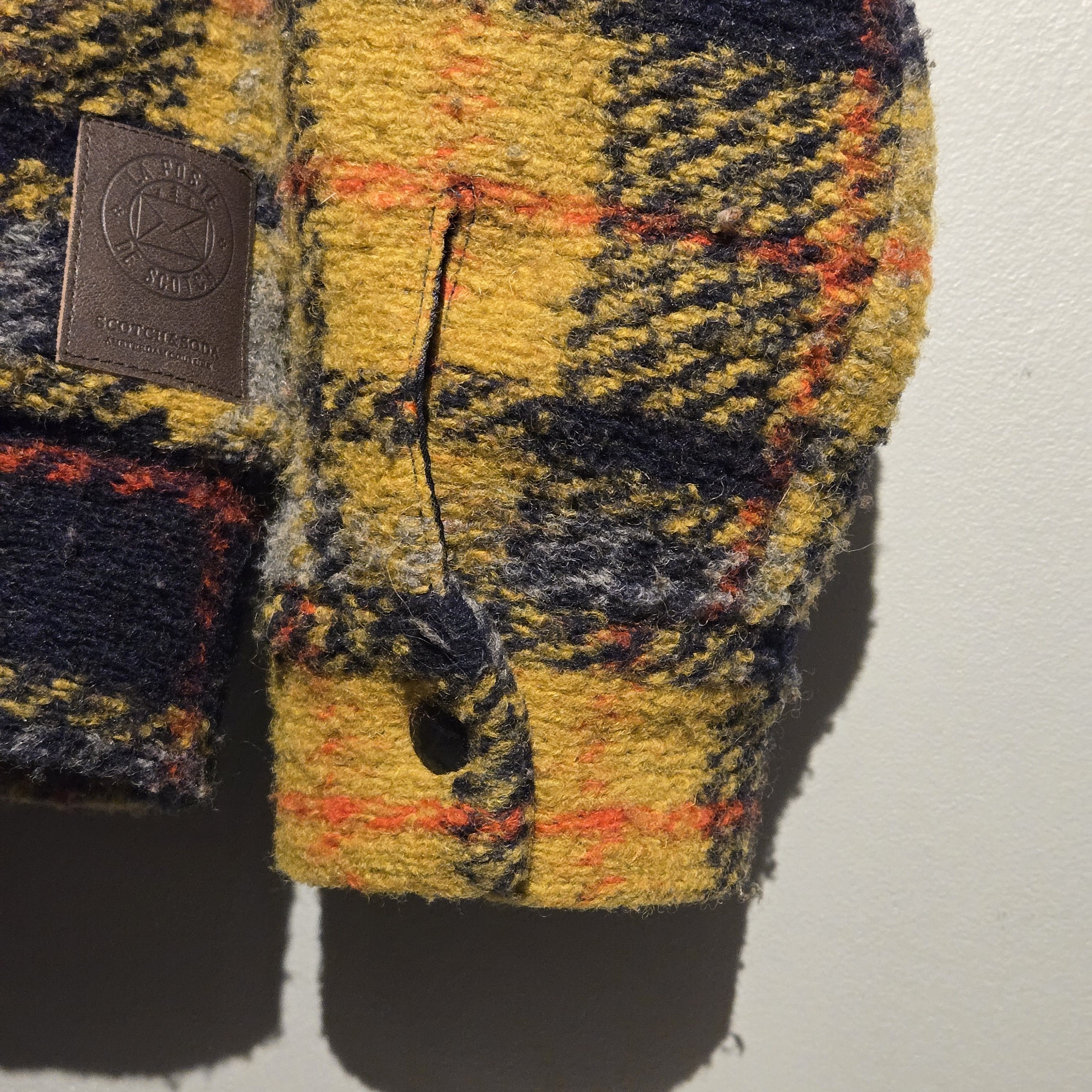Scotch & Soda Rare NWT Scotch & Soda Plaid Sherpa Wool Trucker Jacket Size US L / EU 52-54 / 3 - 12 Thumbnail