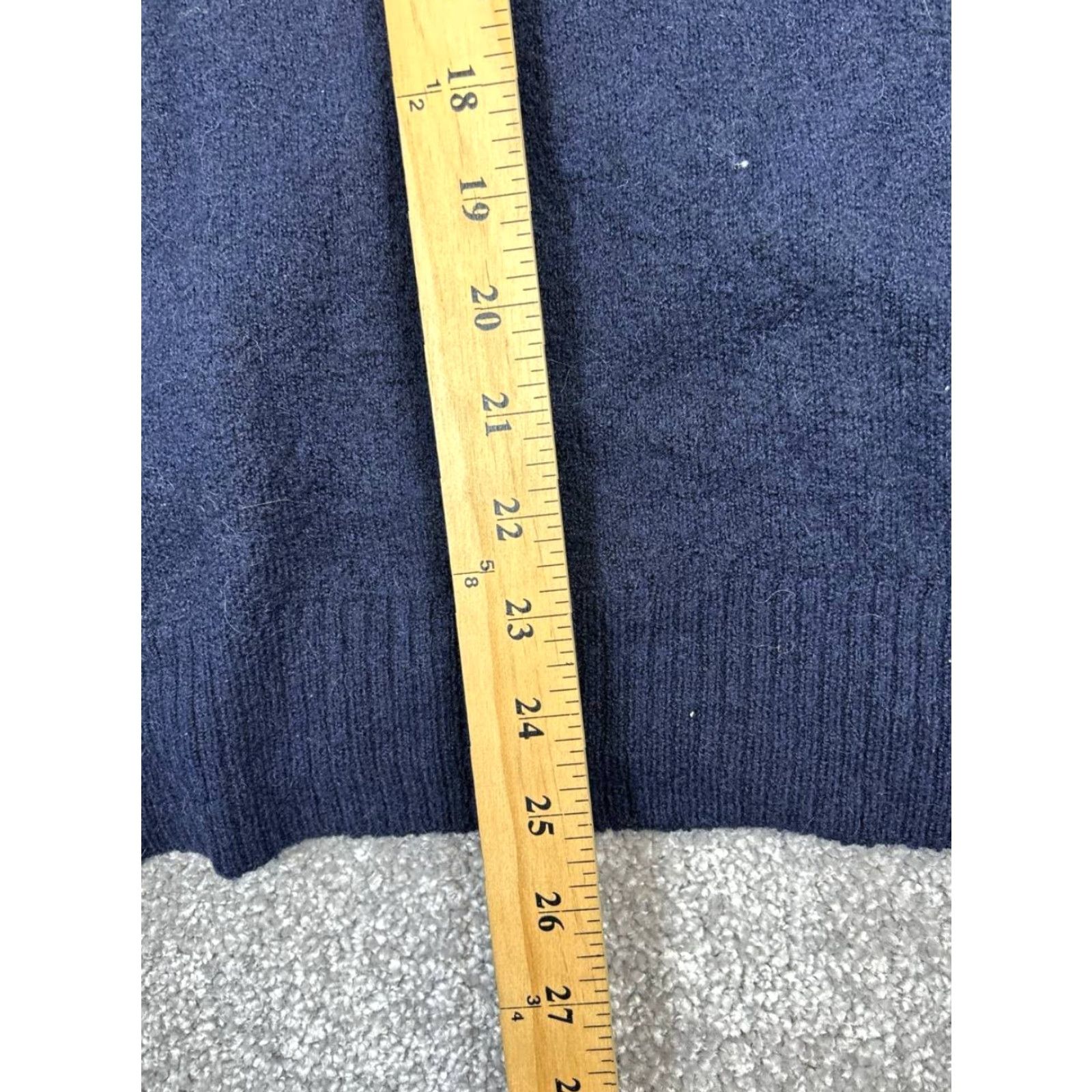 Madewell VINTAGE Madewell Sweater Pullover Womens 1X Wool Blue Knit Long Sleeve V-Neck Casual Fall Winter Size XL / US 12-14 / IT 48-50 - 8 Thumbnail
