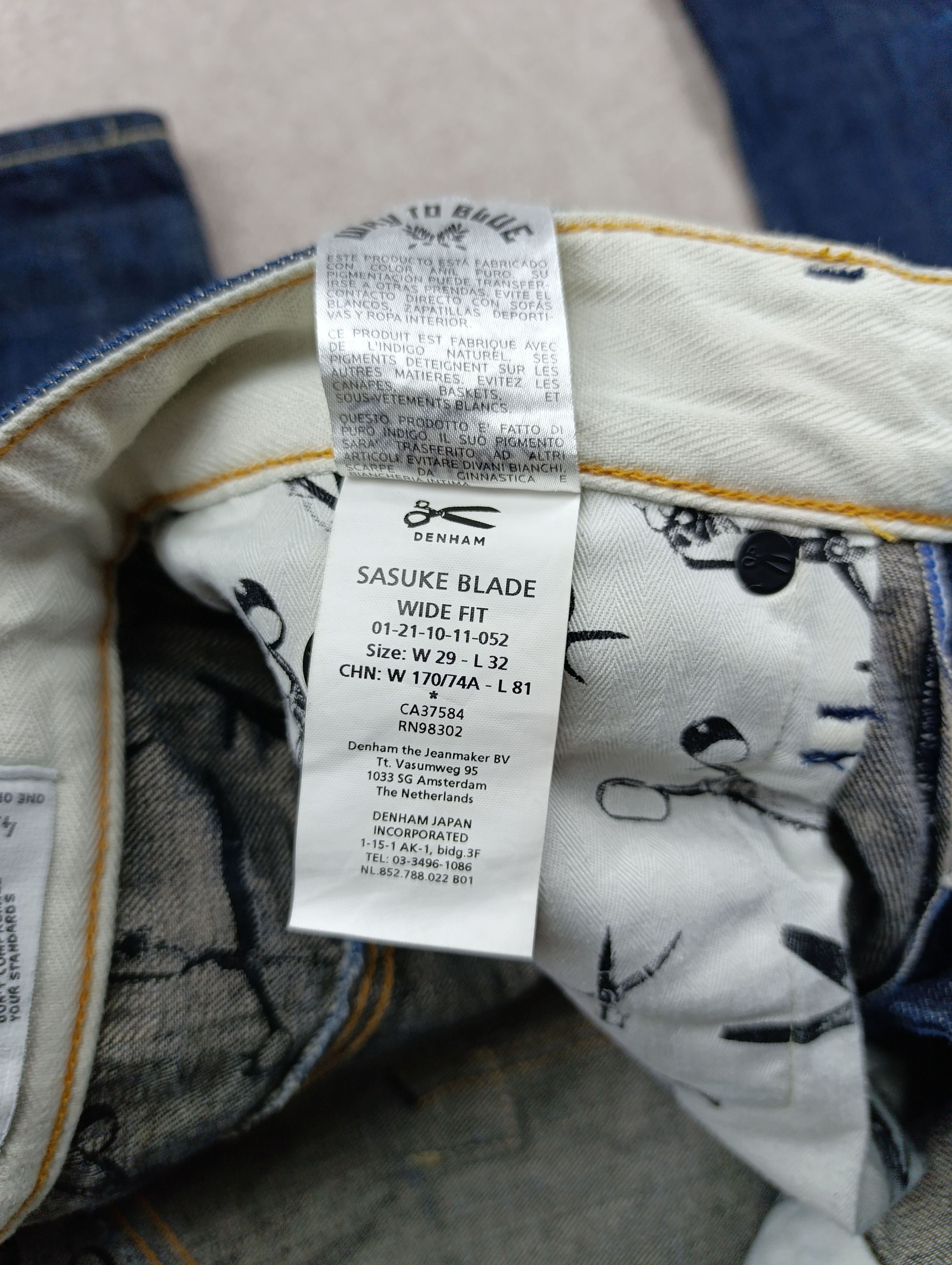 DENHAM Denham Sasuke Blade MIJ Japan Artisan Selvedge Denim Jeans Size US 29 - 22 Thumbnail