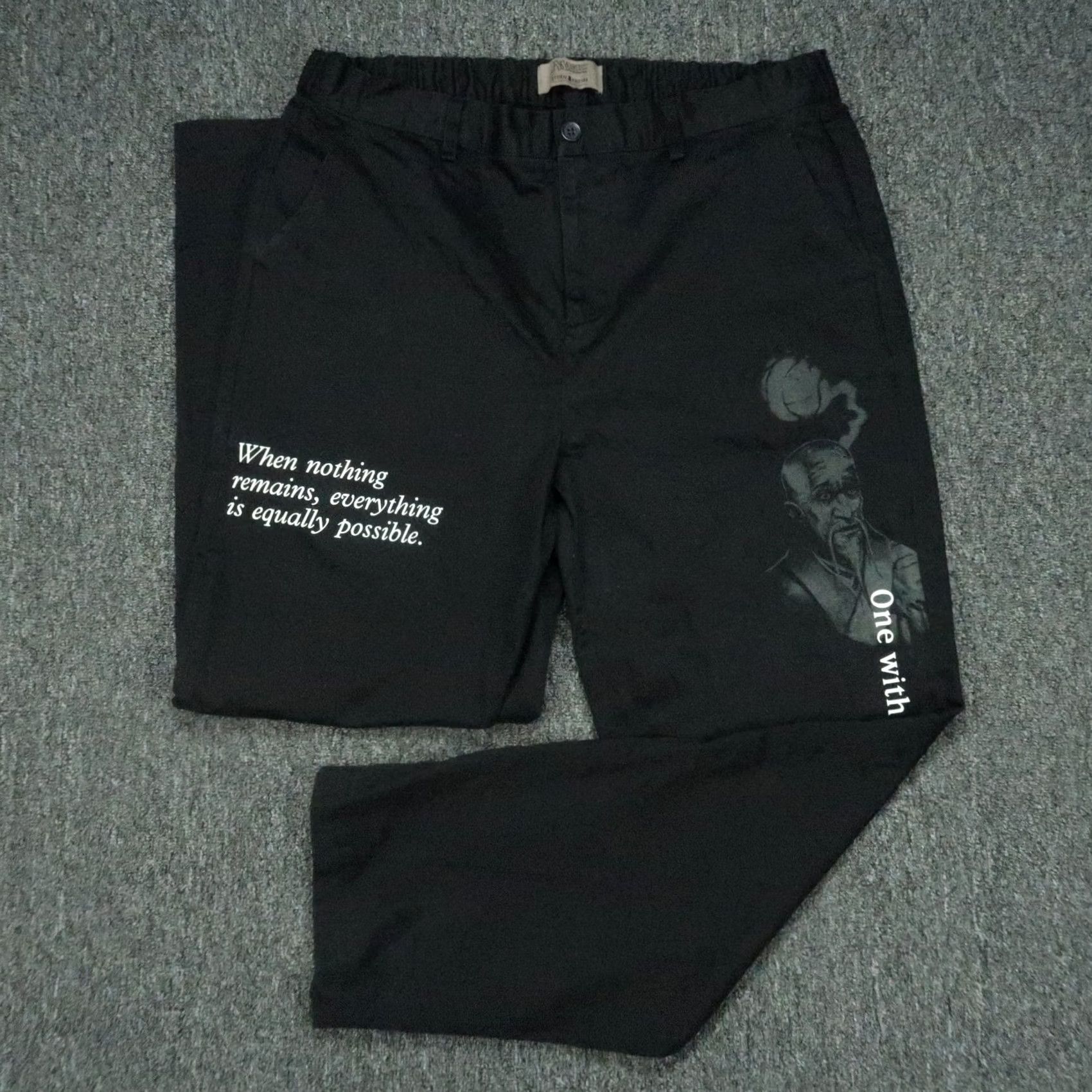 Teddy Fresh Teddy Fresh Pants Mens 36x30 Black Chino Straight MTG Collaboration 2023 Size US 36 / EU 52 - 2 Thumbnail