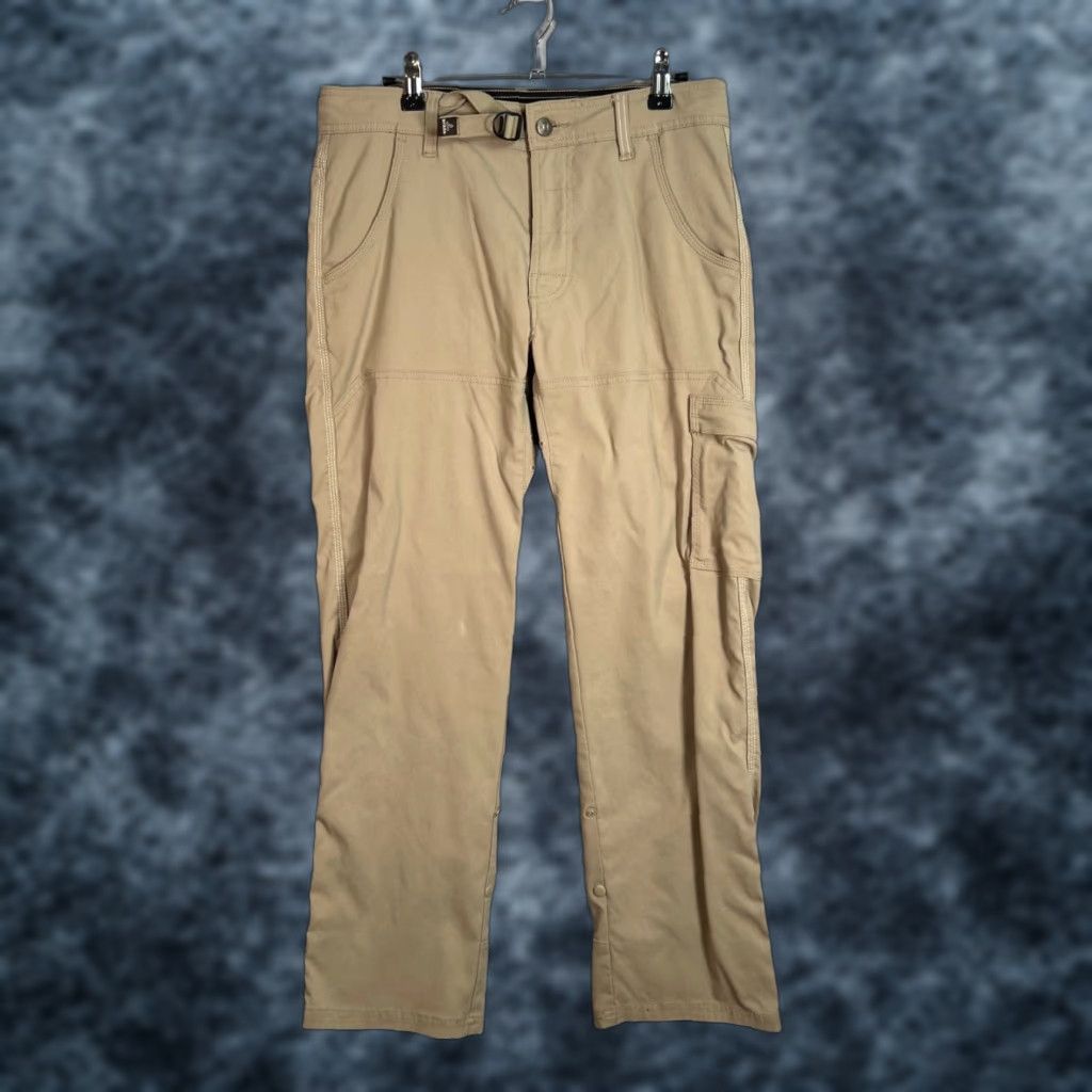 Prana prAna Womens Cargo Pants Beige 30 Stretch Nylon Pockets HiRise Inseam 29 Cargo Size 30" / US 8 / IT 44 - 1 Thumbnail