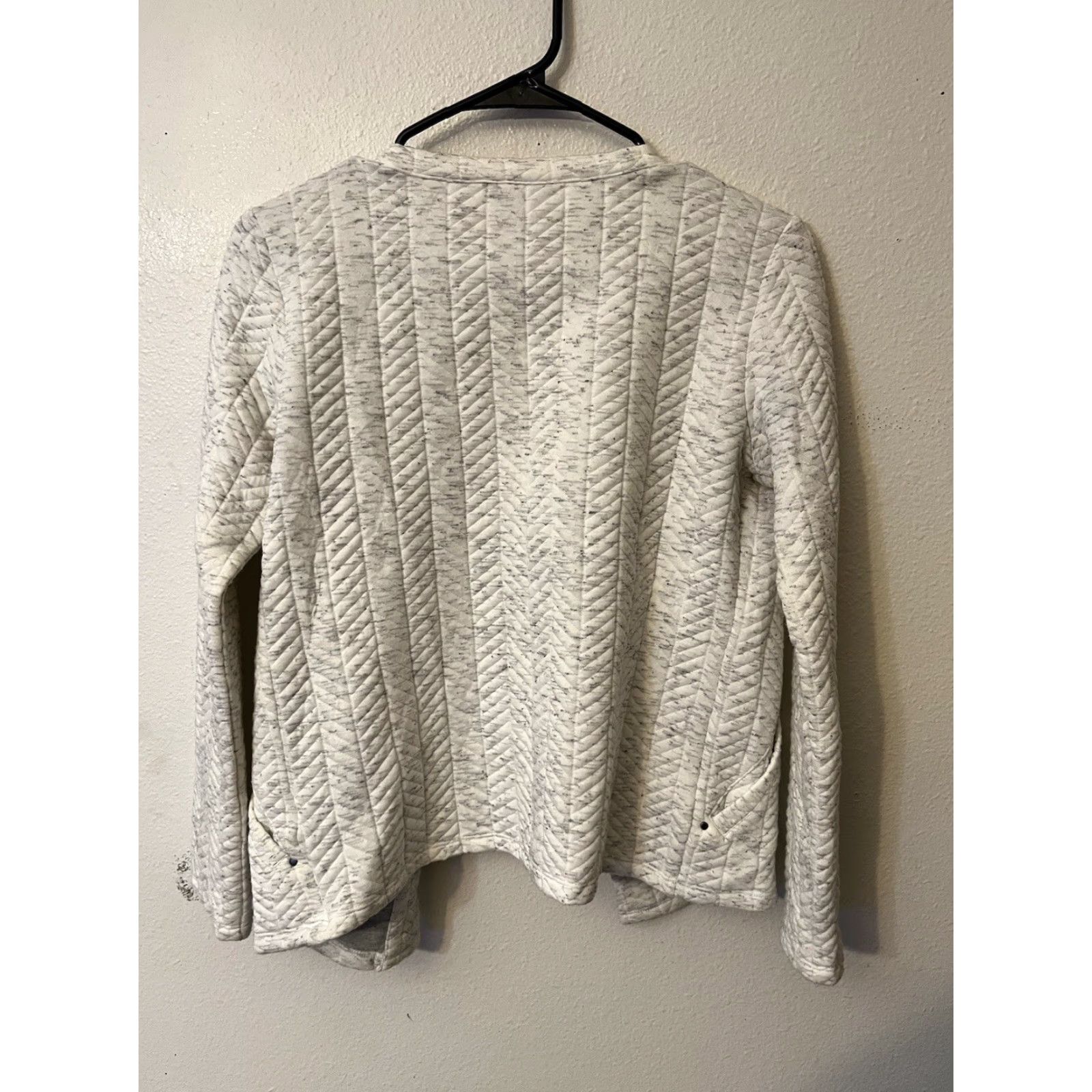 Calvin Klein VINTAGE Calvin Klein Women’s Cardigan Sweater XS Open Knit Grey Heather Fall Casual Womens Size XS / US 0-2 / IT 36-38 - 3 Thumbnail