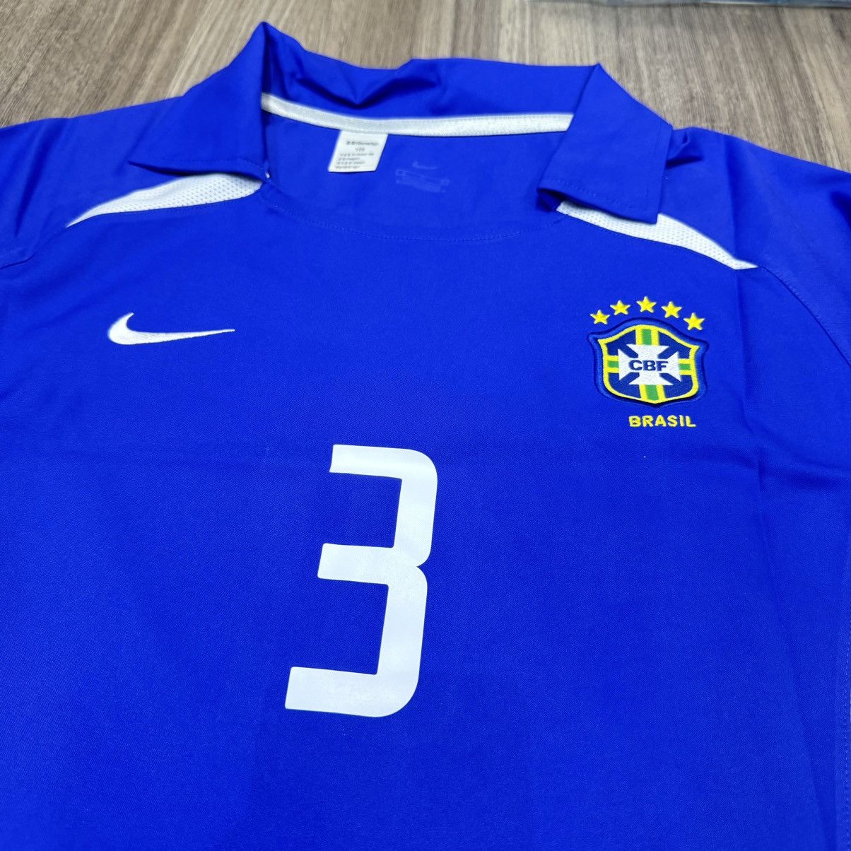 Nike Brazil world cup 2002 away shirt #3 Lucio Size US XL / EU 56 / 4 - 3 Thumbnail
