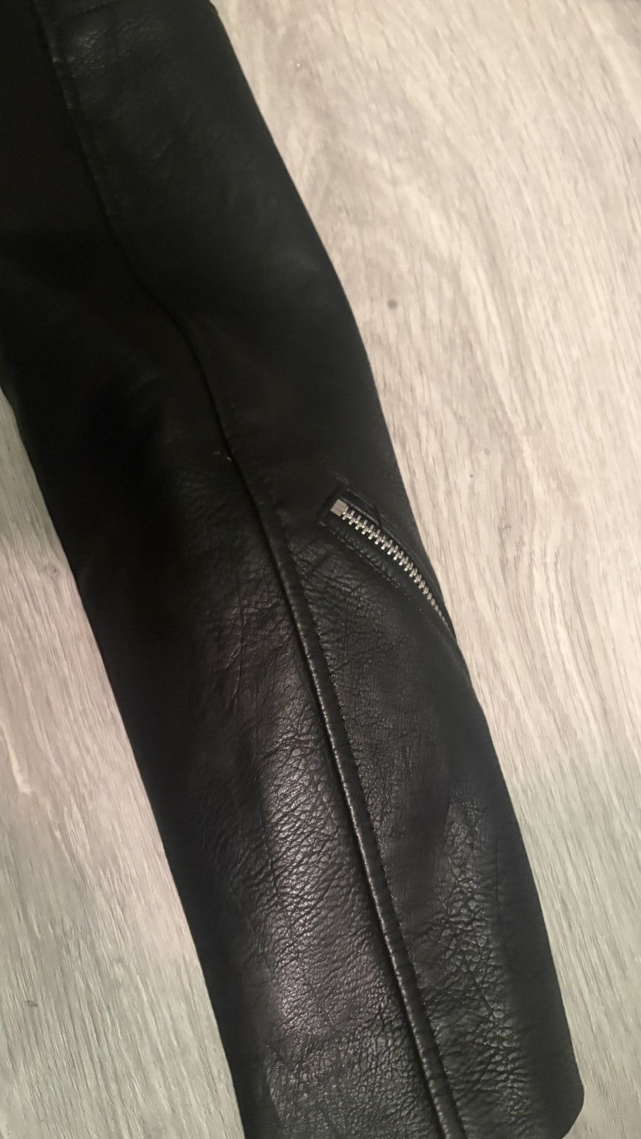 Zara Black studded vintage leather jacket Size US XS / EU 42 / 0 - 3 Thumbnail