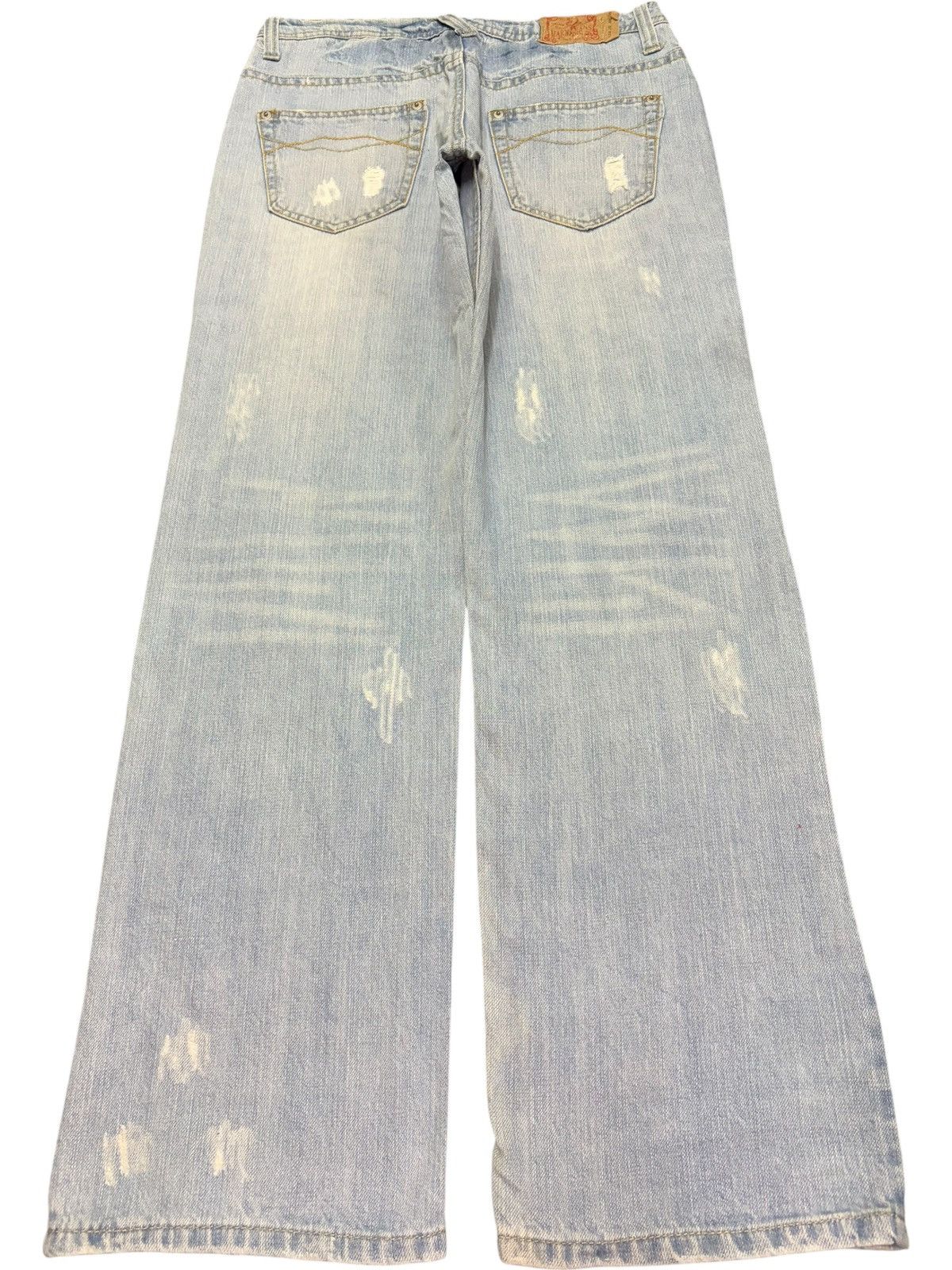 Edwin Vintage Japanese Brand Faded Wash Distress Loose Jeans Size 30" / US 8 / IT 44 - 2 Thumbnail