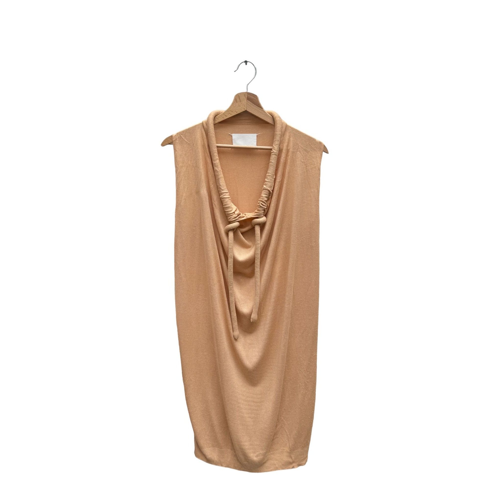 image of Maison Margiela Ss 2008 Beige Japanese Drawstrings Dress, Women's (Size Medium)