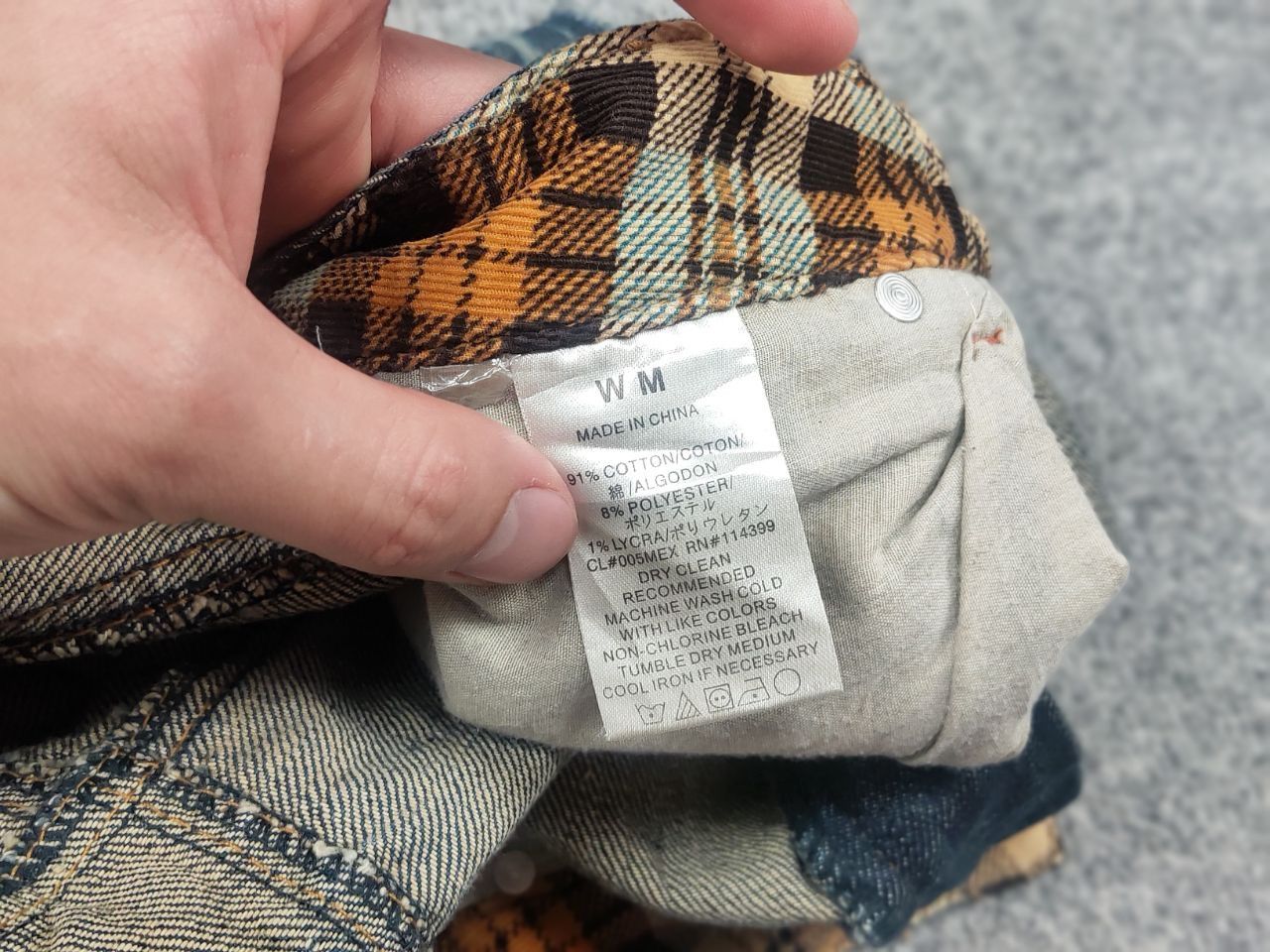 If Six Was Nine If Six Was Nine Sexy Vintage Japan Denim Mini Skirt Y2K Size 29" - 13 Thumbnail