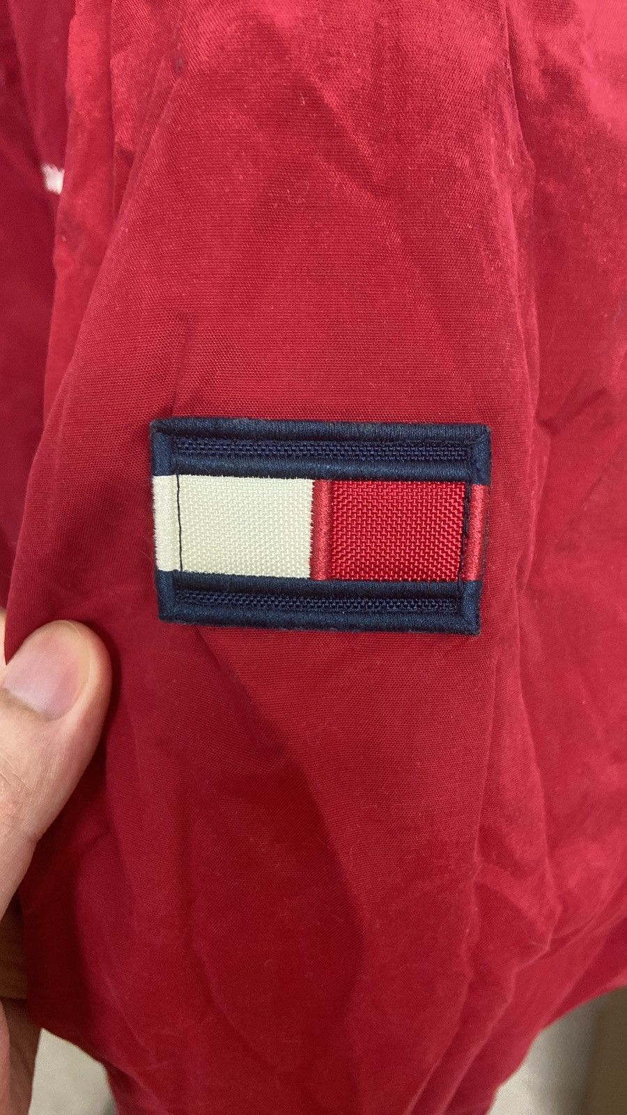 Tommy Hilfiger × Tommy Jeans × Vintage VTG Tommy Hilfiger Jeans Reversible Red/Blue Heavy Jacket Size US L / EU 52-54 / 3 - 3 Thumbnail