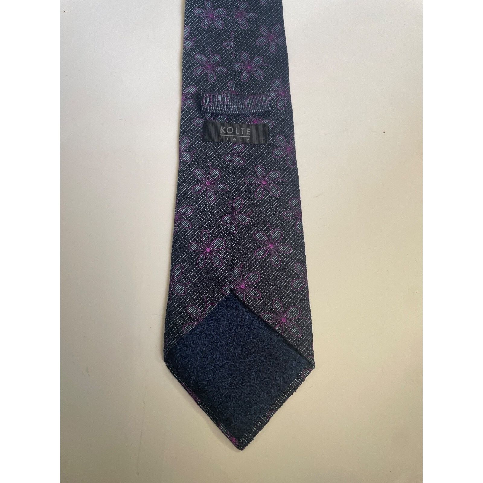 & Other Stories Kolte Italy Blue 100% Silk Men's Neck Tie Size ONE SIZE - 4 Thumbnail