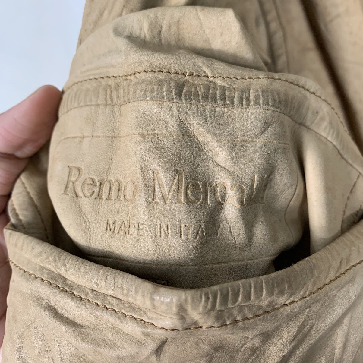 Vintage Vintage Italian Designer Remo Mercalli Suede Leather Jacket Size US M / EU 48-50 / 2 - 15 Thumbnail