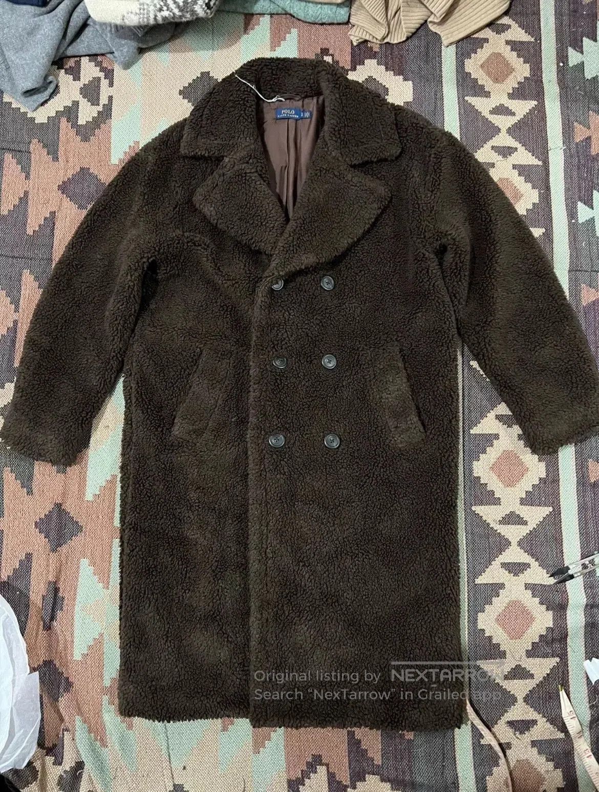 RRL Ralph Lauren Ralph Lauren Brown Teddy Wool Coat. Size US S / EU 44-46 / 1 - 1 Thumbnail
