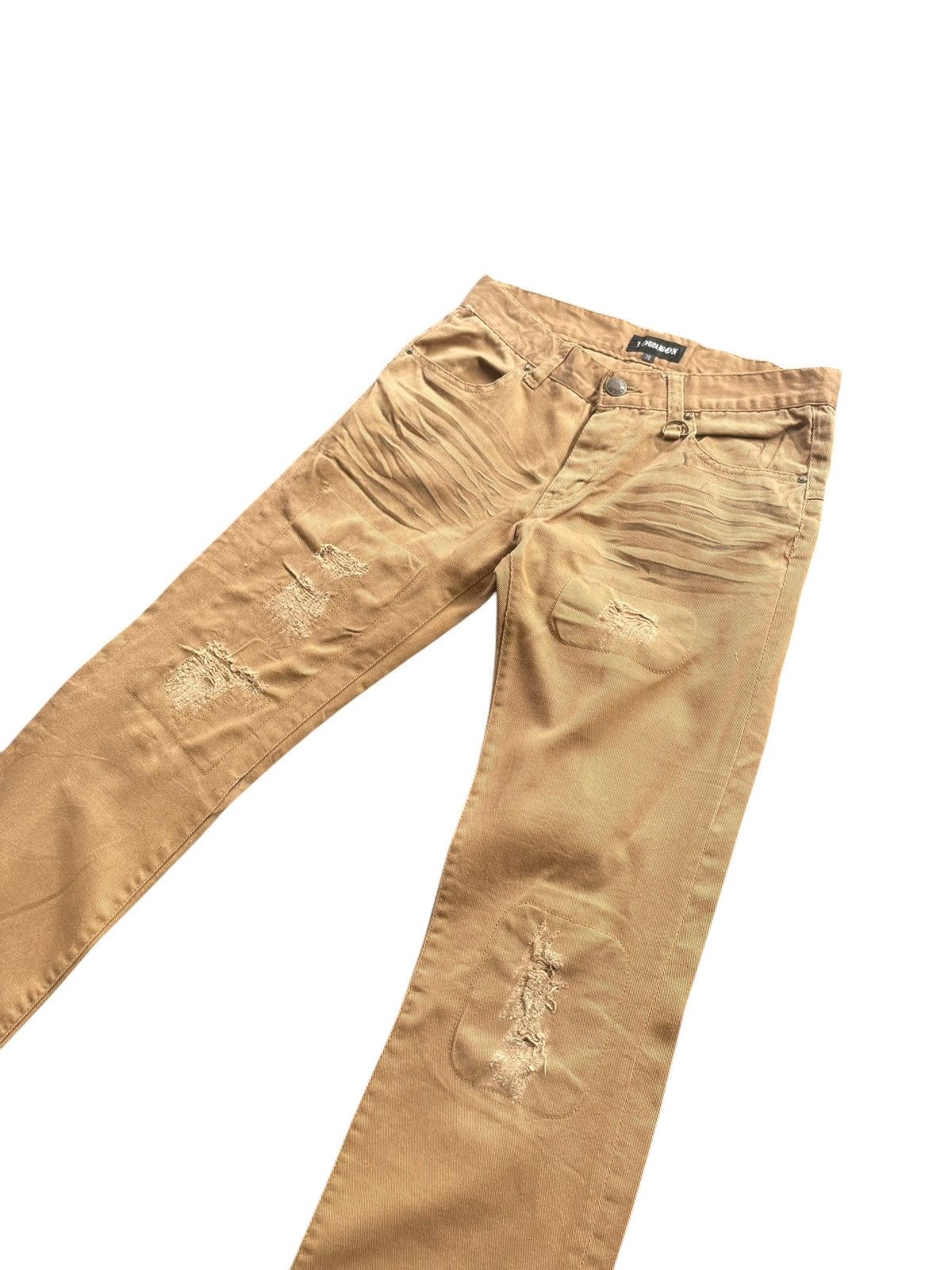 Japanese Brand Lowbox Distresed Denim Size US 30 / EU 46 - 2 Thumbnail