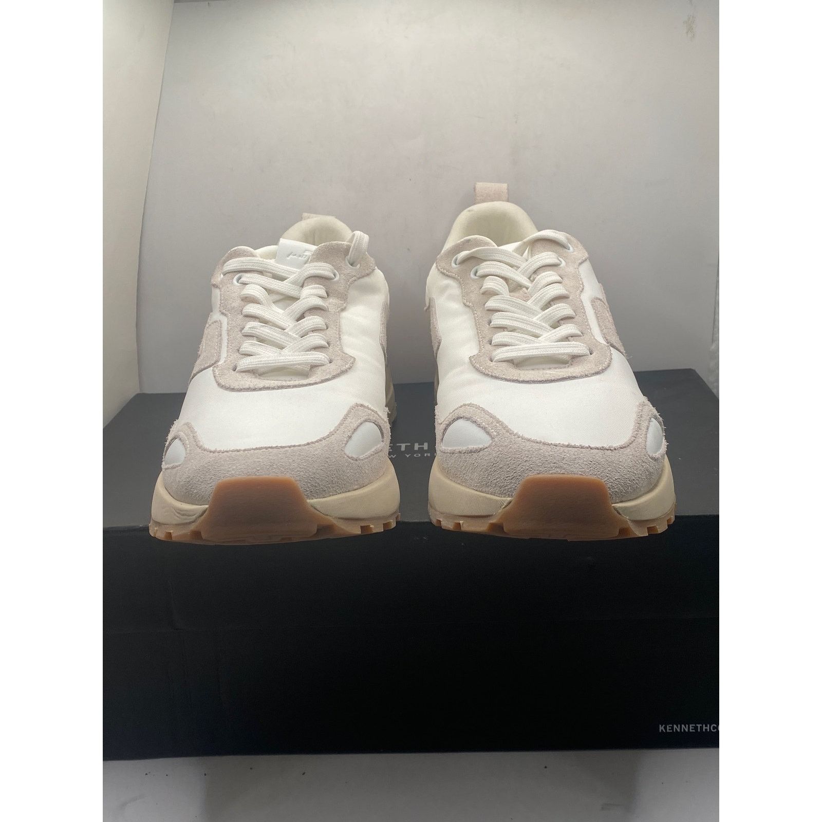 7 For All Mankind Running Sneaker Leather & Nylon Mix White Size US 8 Size US 8 / EU 41 - 2 Thumbnail