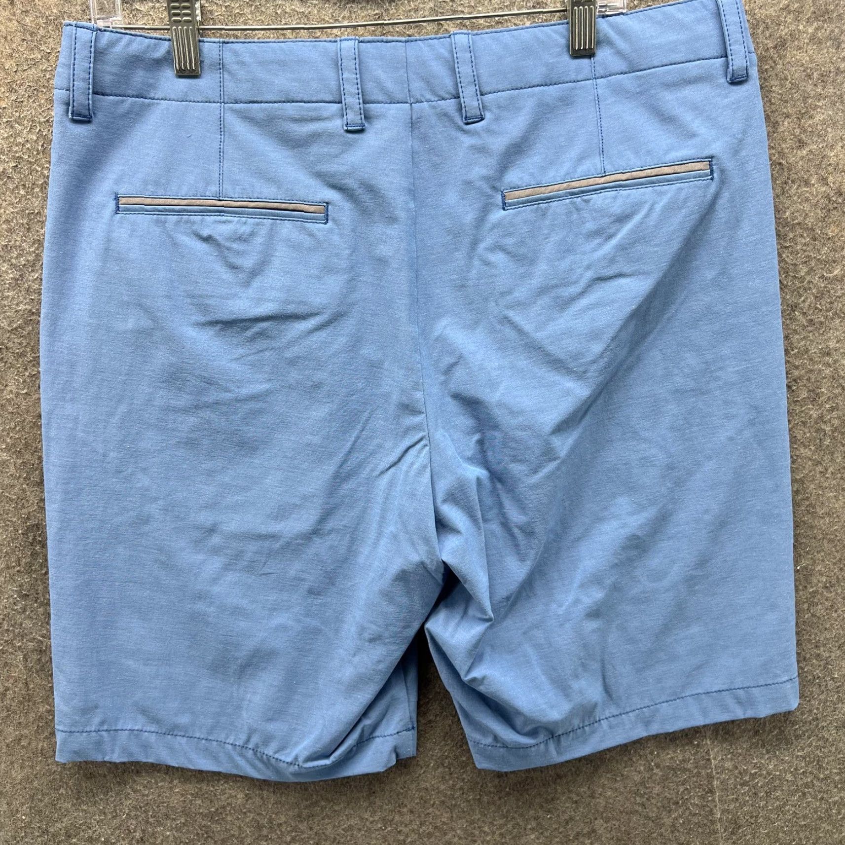 Tommy Bahama Tommy Bahama Shorts Mens 34 Blue Stretch Chino Flat Front Golf Casual 10 Inseam Mens Regular Inseam 10 Size US 34 / EU 50 - 7 Thumbnail