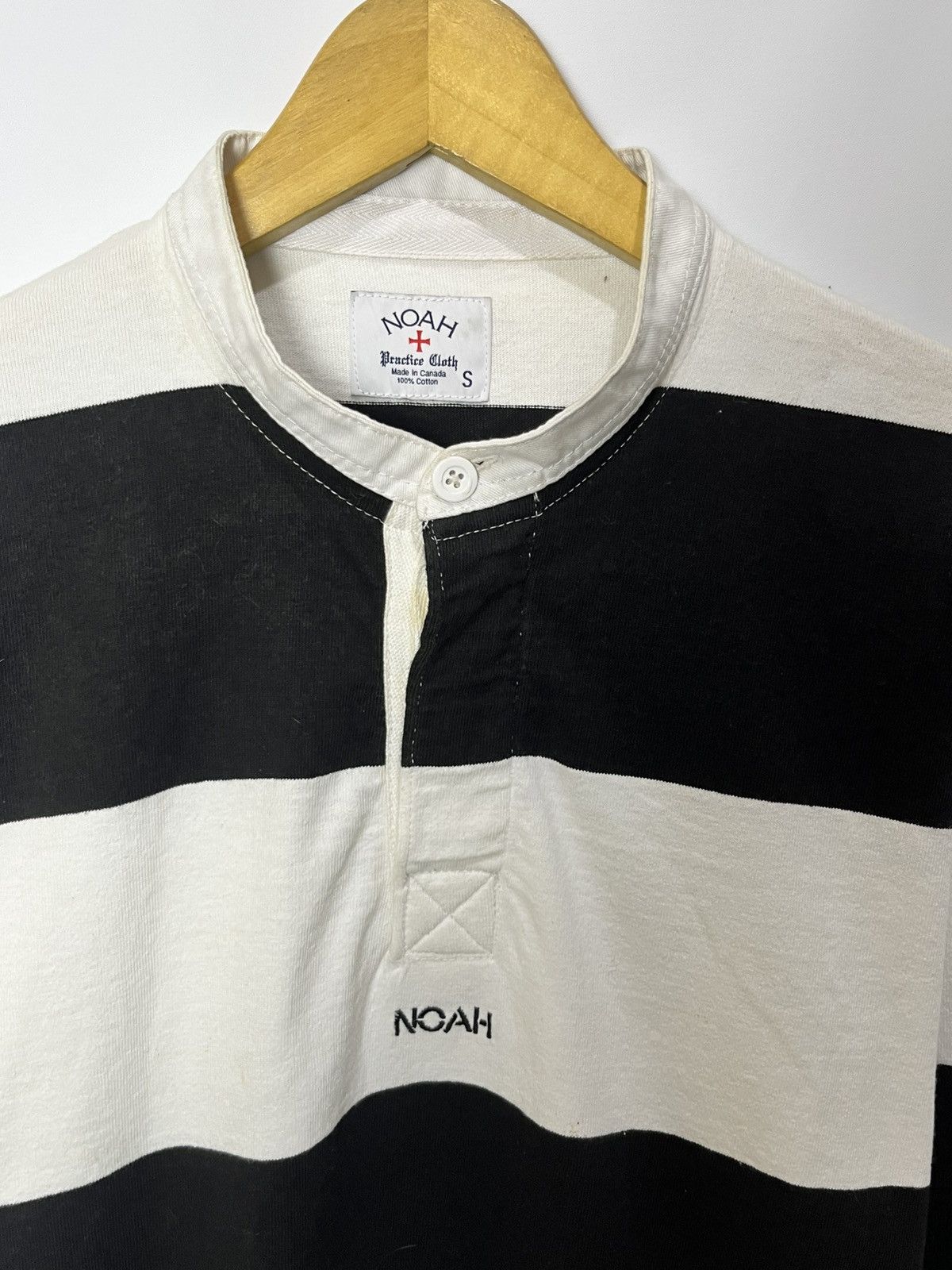 Noah NOAH rugby henley shirt half button Size US S / EU 44-46 / 1 - 2 Thumbnail