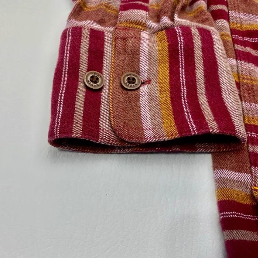 Ariat Ariat Rebar Flannel Shirt Womens XXL Long Sleeve Button-Up Southwest Aztec 8495 Size XXL / US 16-18 / IT 52-54 - 3 Thumbnail