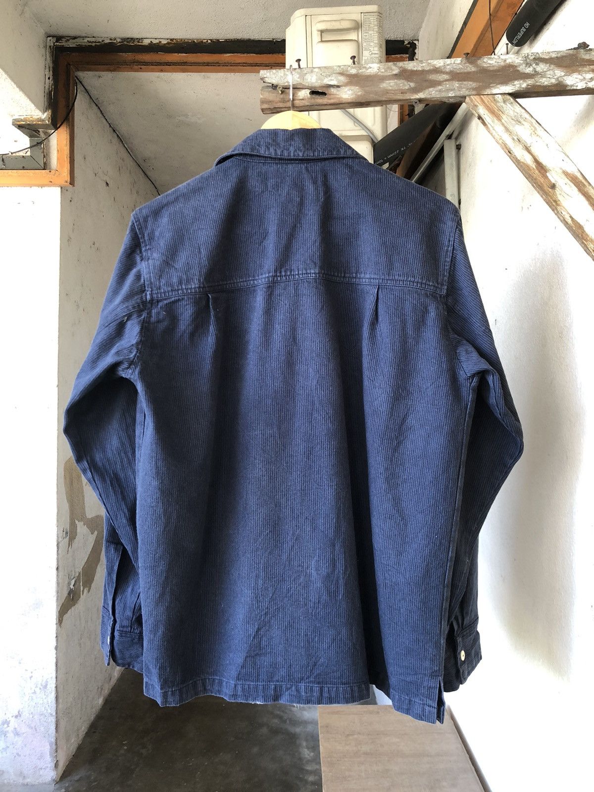 Indigo Neyries Subdue Moto Racing Indigo Work Button Up Shirt Size US M / EU 48-50 / 2 - 8 Thumbnail