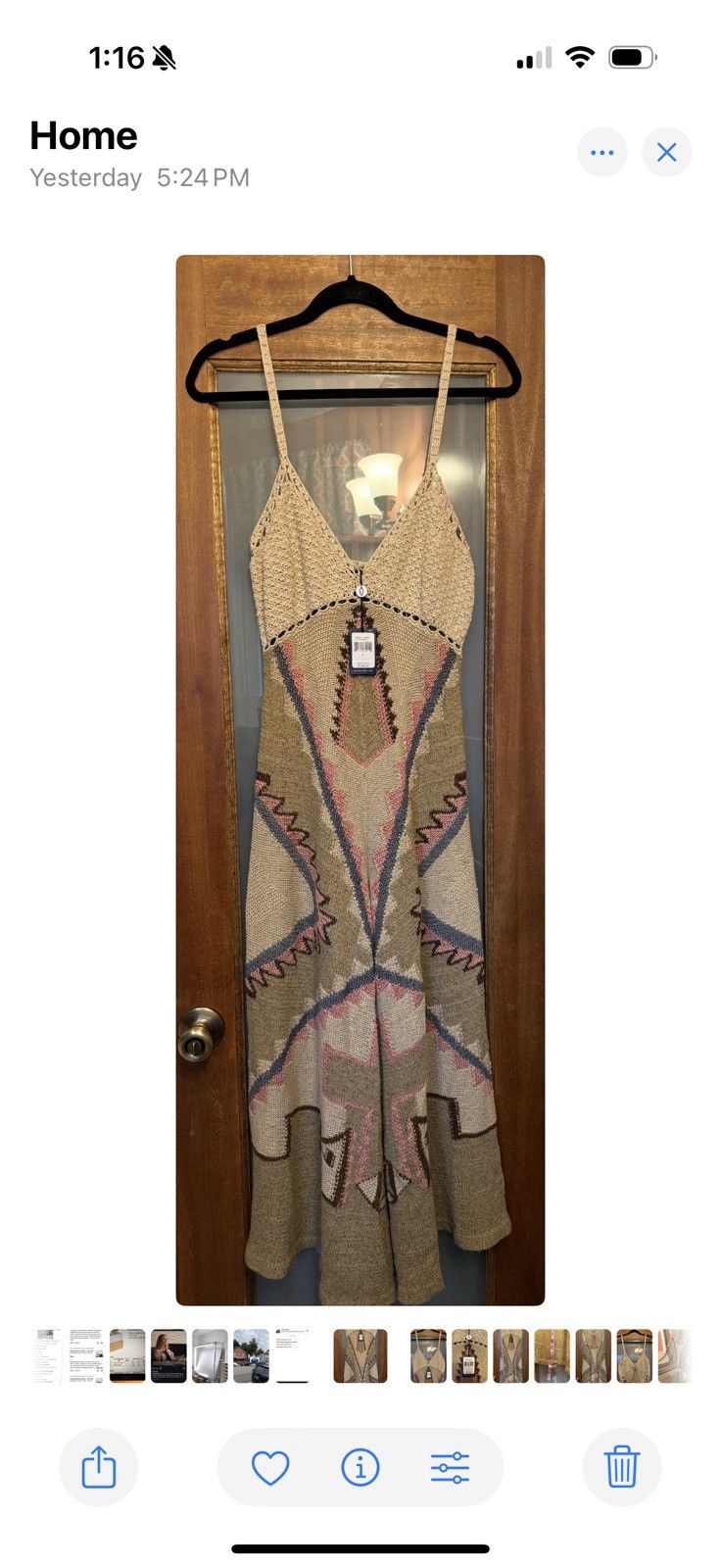 Ralph Lauren Ralph Lauren Vintage Hand Knit Villa American RARE Dress Size L / US 10 / IT 46 - 1 Thumbnail