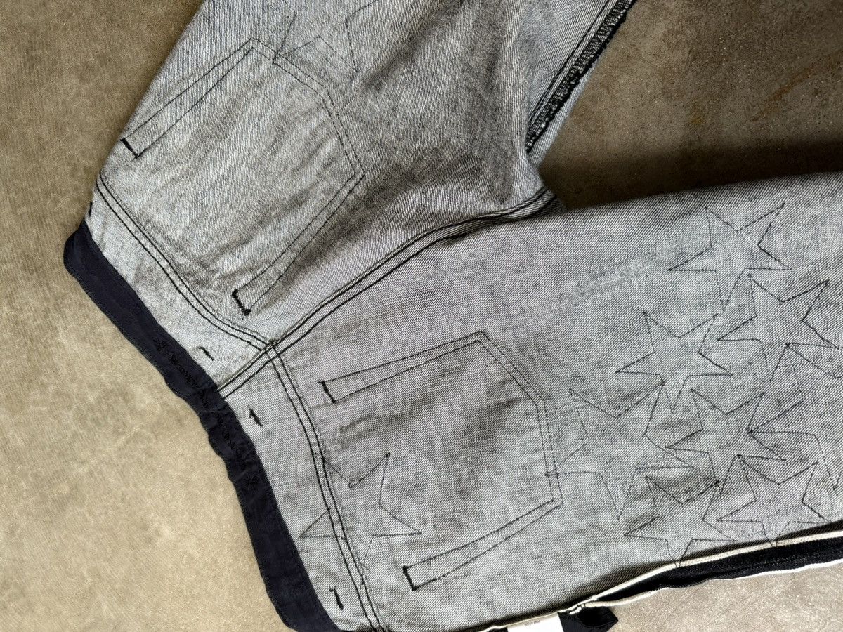 Chrome Hearts Chrome Hearts Multi Star Patch Selvedge Jeans Size US 31 - 25 Thumbnail