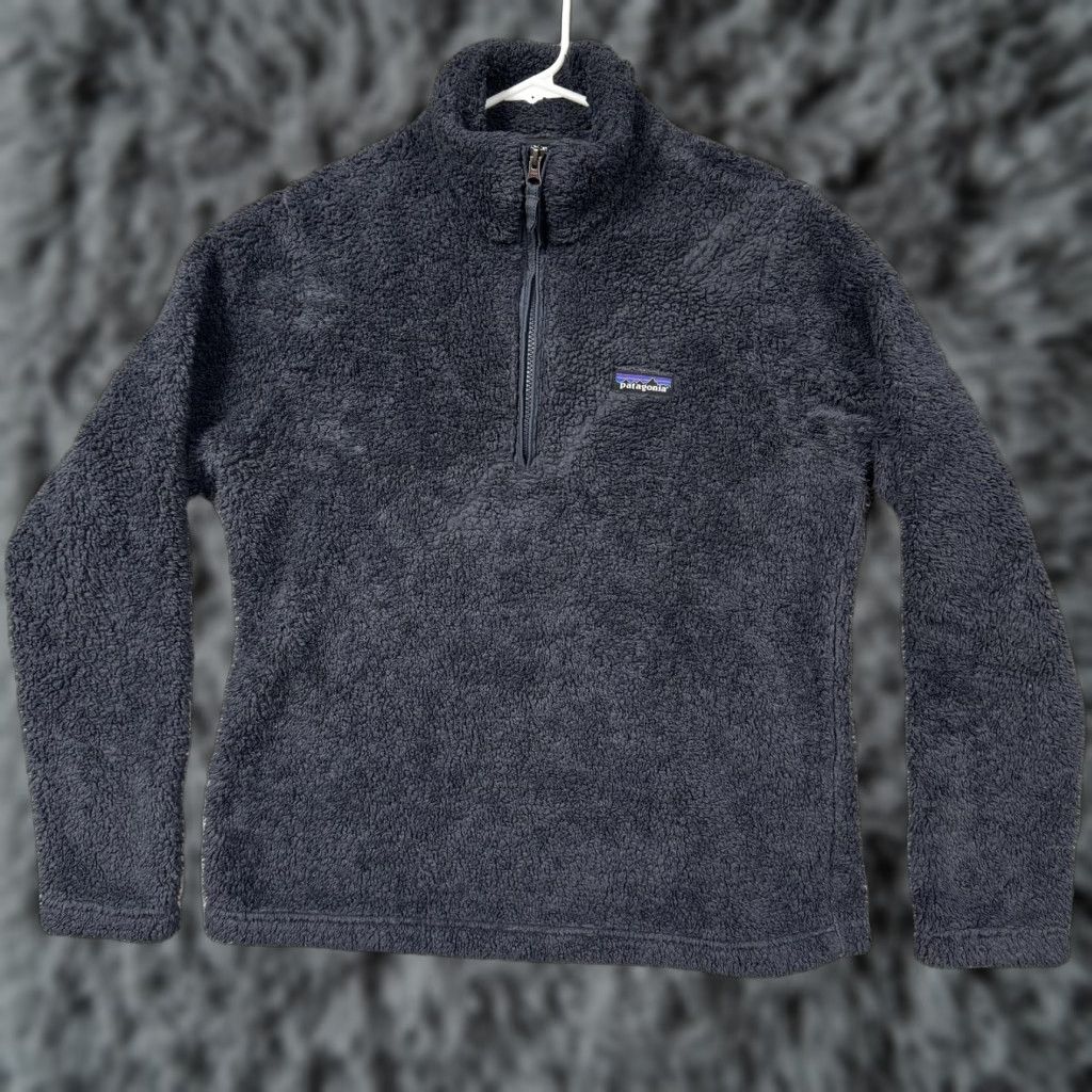 Patagonia Patagonia Women's Jacket L Blue Fleece 1/4 Zip Pullover Cozy Warm Los Gatos Size L / US 10 / IT 46 - 1 Thumbnail