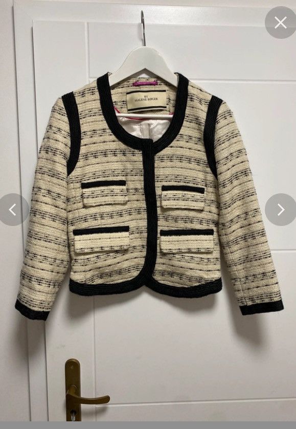 By Malene Birger × Designer Blazer By Malene Birger size 36 knitted abstract avantgarde Size XS / US 0-2 / IT 36-38 - 1 Thumbnail