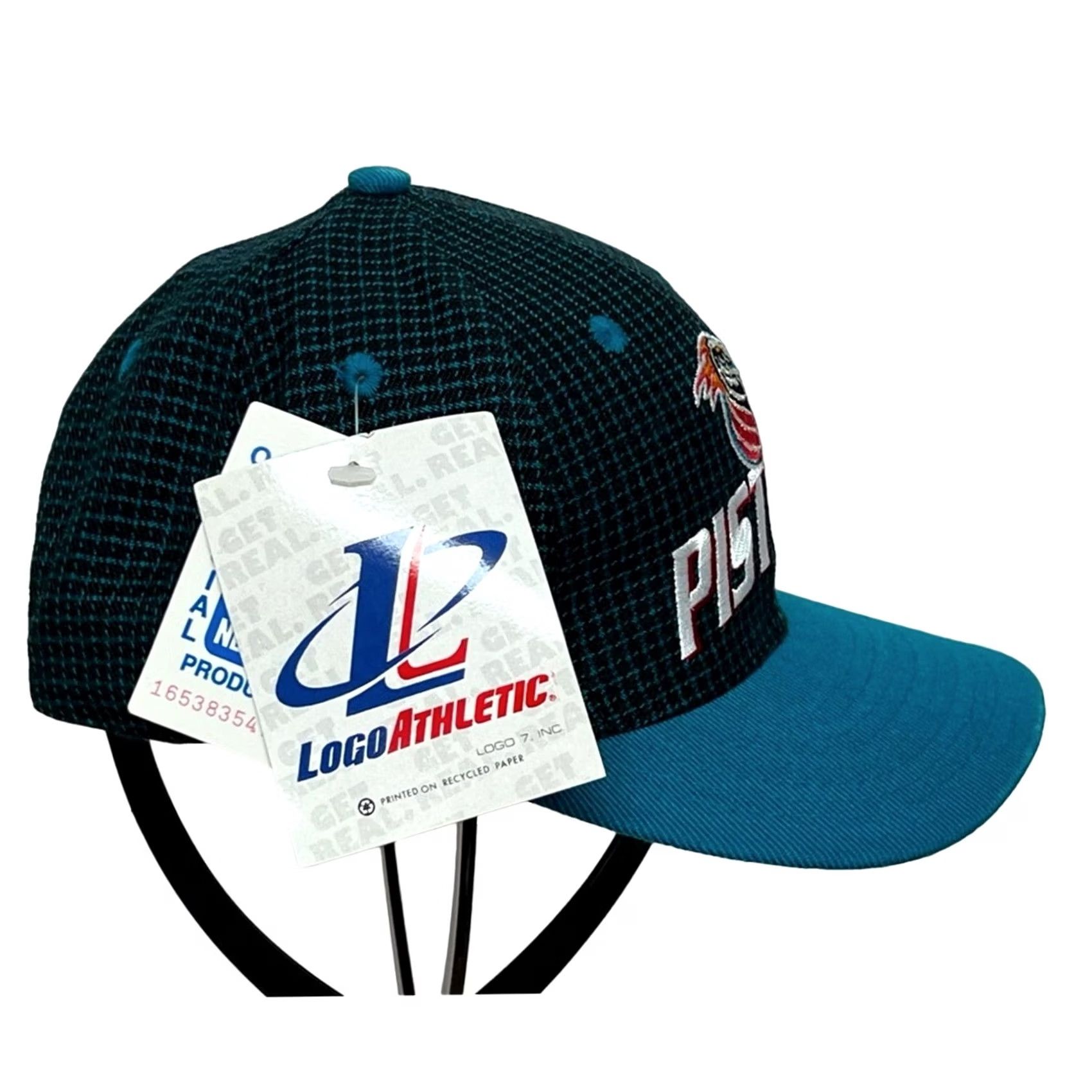 Logo Athletic VINTAGE Detroit Pistons Logo Athletic Hat SnapBack NEW WITH TAGS 90s Size ONE SIZE - 2 Thumbnail