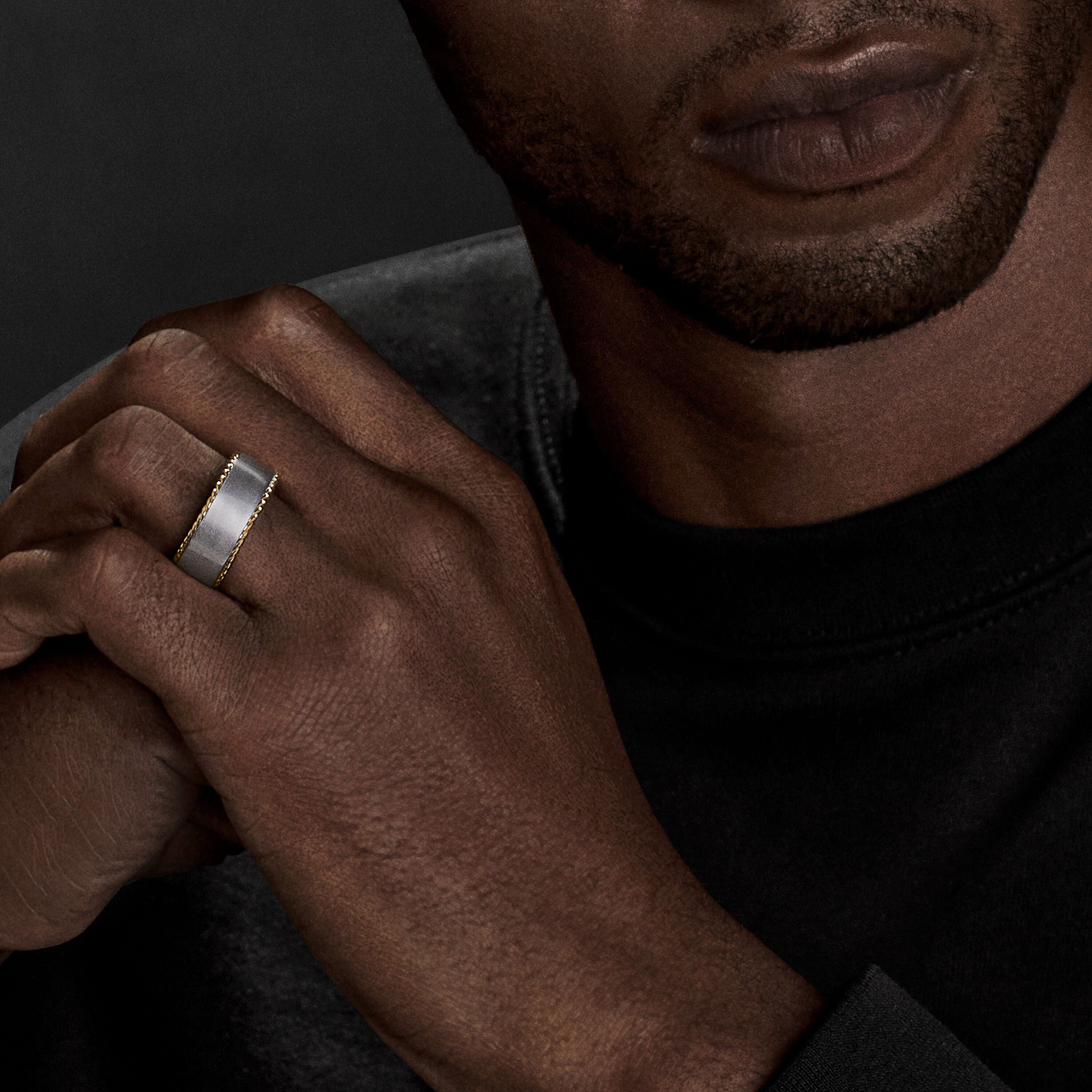 David Yurman o1w1db10526 R25314M/Size 8/Streamline Cable Ring in Silver Size ONE SIZE - 4 Thumbnail