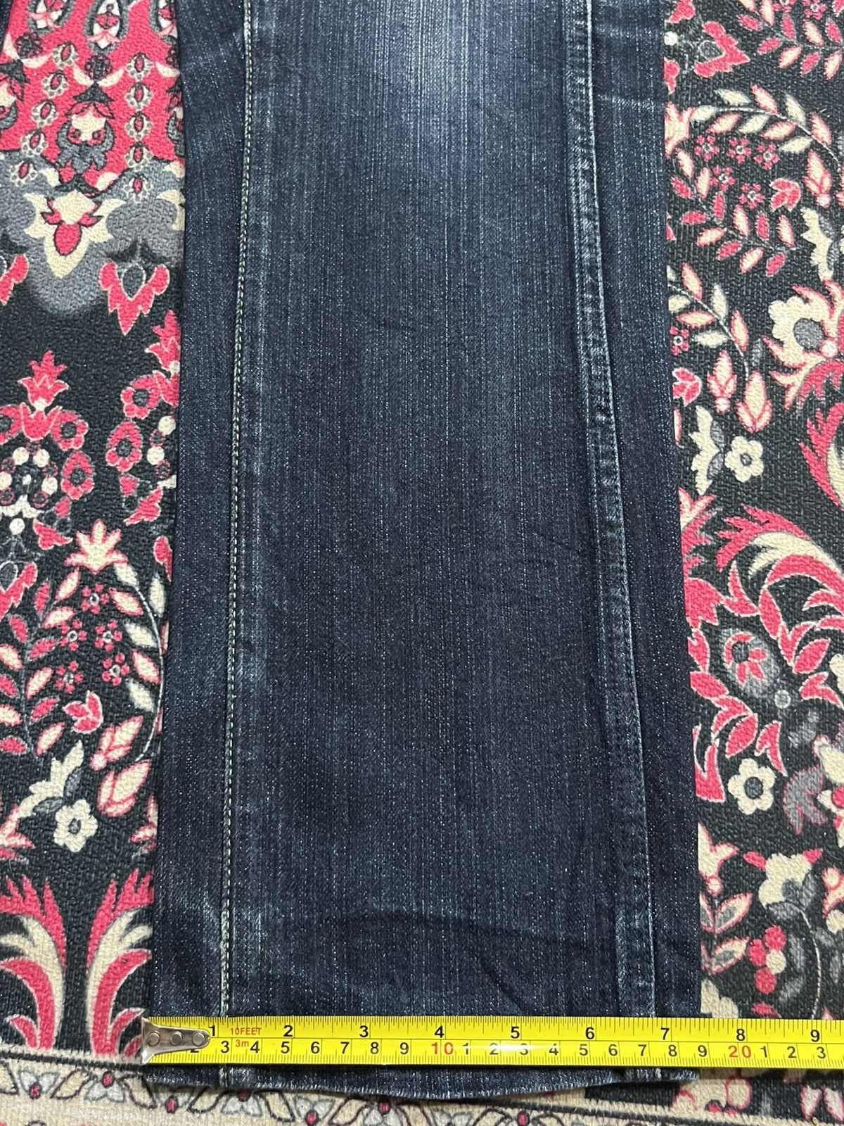 Le Grande Bleu (L.G.B.) Vintage Japanese Brand GL Heart Dark Blue Wash Straight Jean Size US 31 - 15 Thumbnail