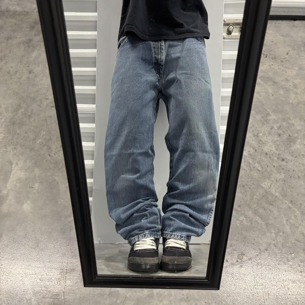 Japanese Brand × Vintage Crazy Vintage Y2K/2000s Faded Medium Wash Essential Denim Jeans! Size US 34 / EU 50 - 1 Thumbnail