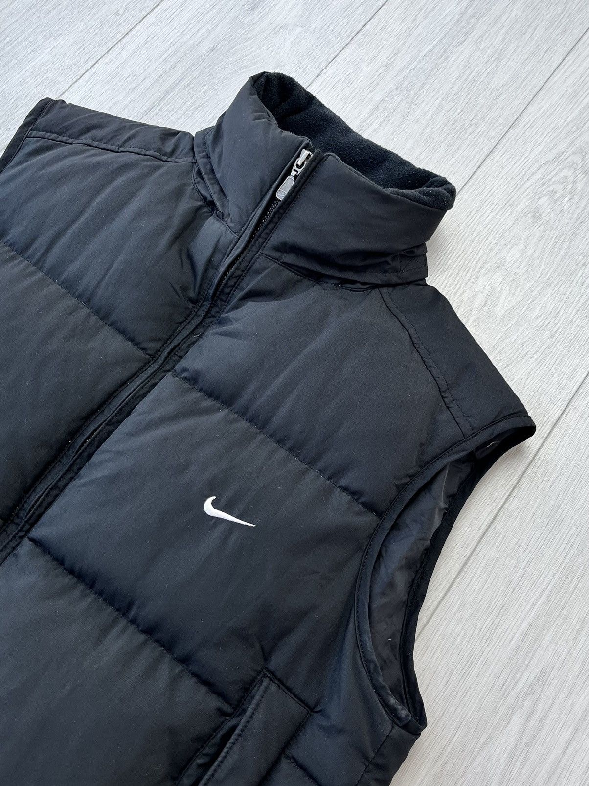 Nike Vintage Nike Puffer Vest Swoosh Logo Y2K 90s Hype Drill Size US M / EU 48-50 / 2 - 2 Thumbnail
