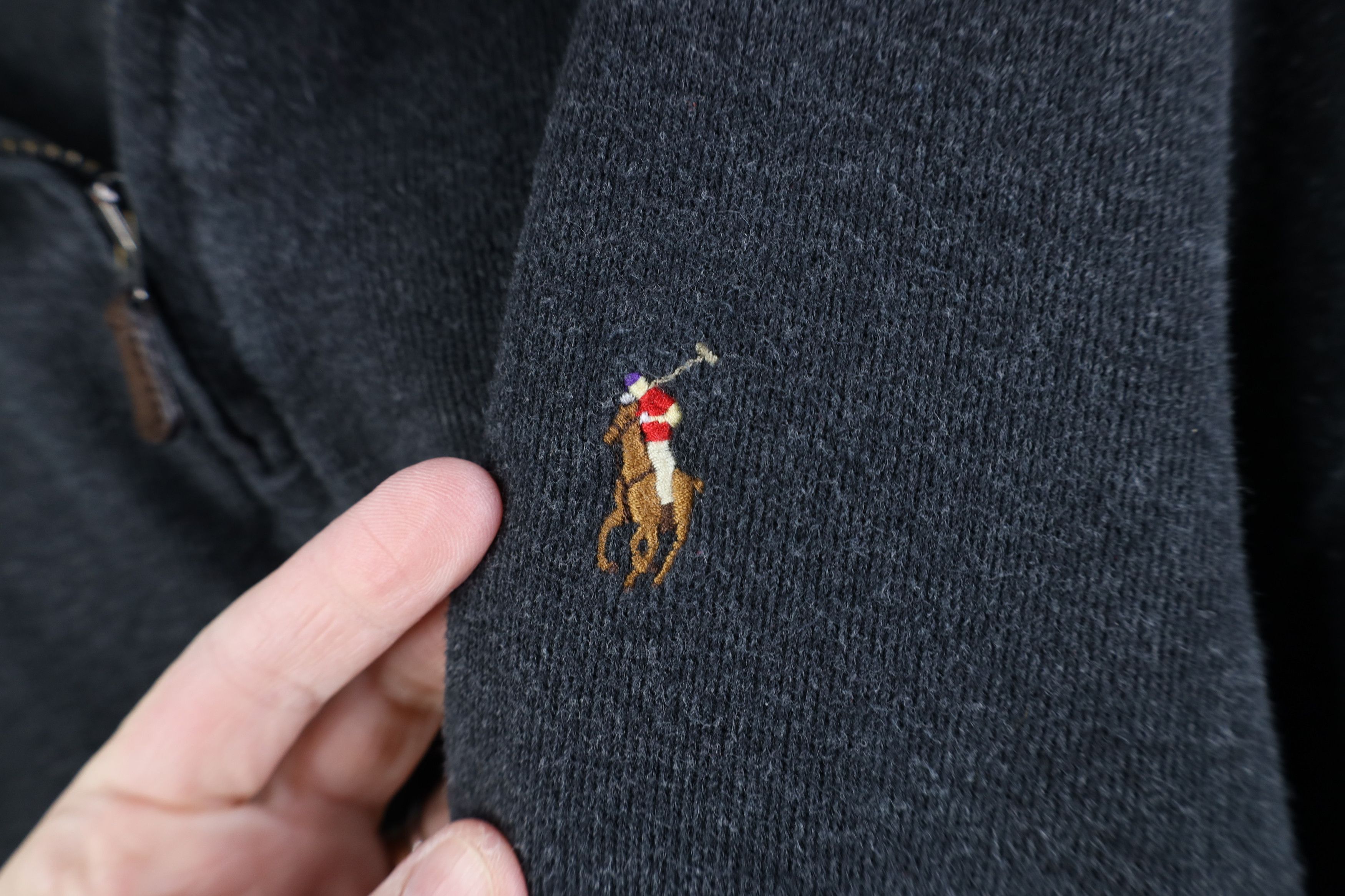 Ralph Lauren Vintage Ralph Lauren Cotton Ribbed Knit 1/4 1/2 Zip Sweater Size US XXL / EU 58 / 5 - 4 Thumbnail