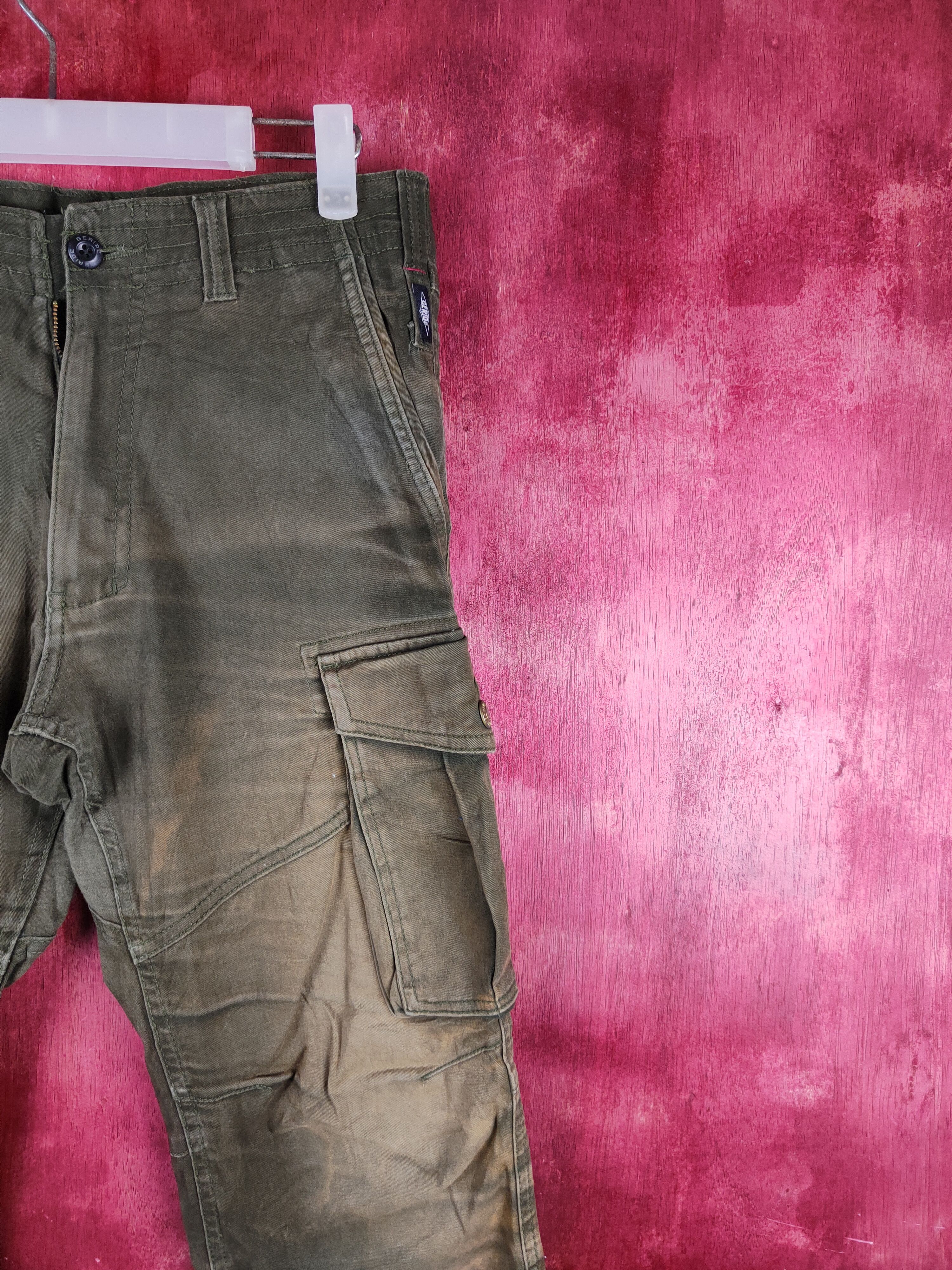 Japanese Brand DL Geride Faded Multipocket Tactical Cargo Pants #S2225 Size US 30 / EU 46 - 5 Thumbnail